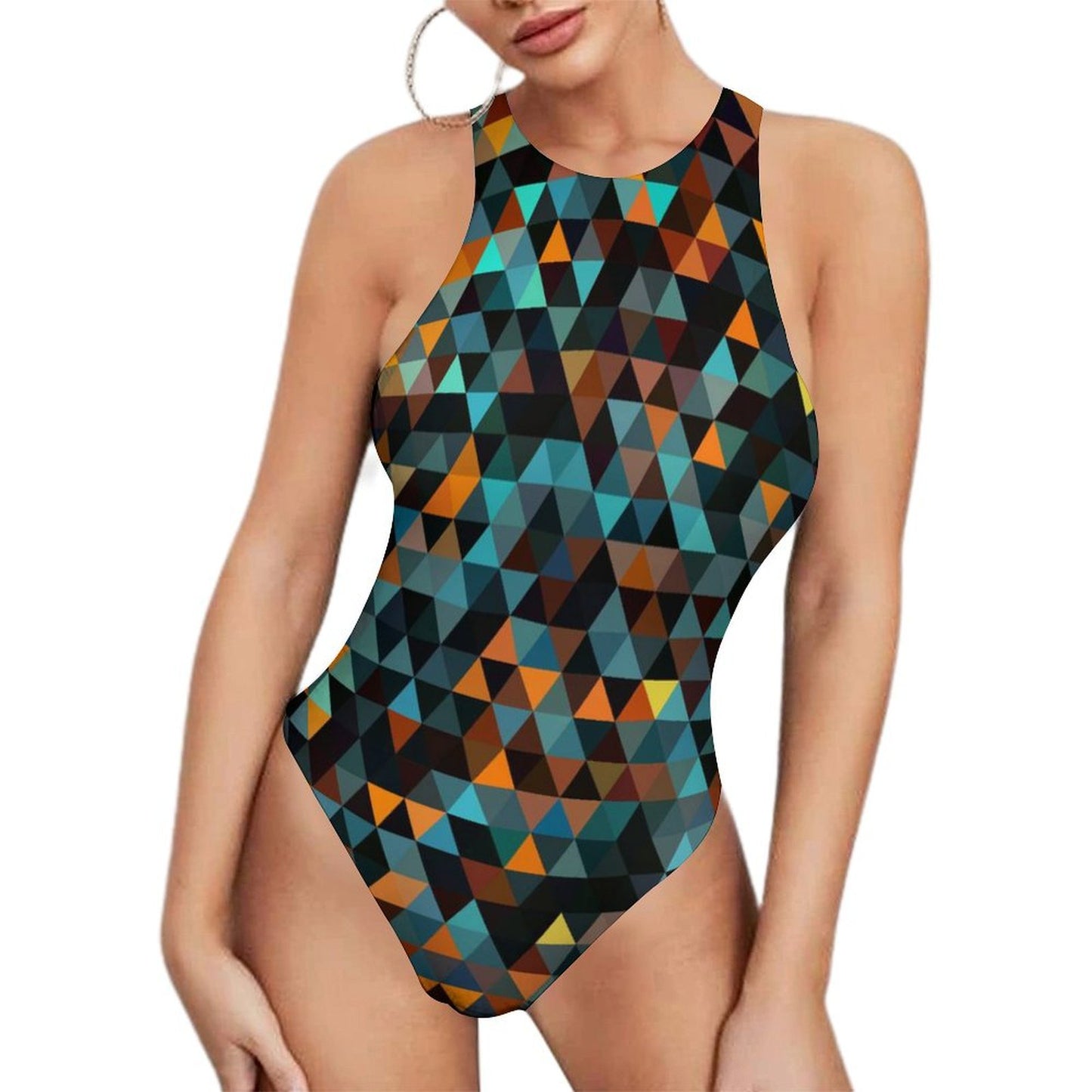 All-Over Print Women's Vest Bodysuit