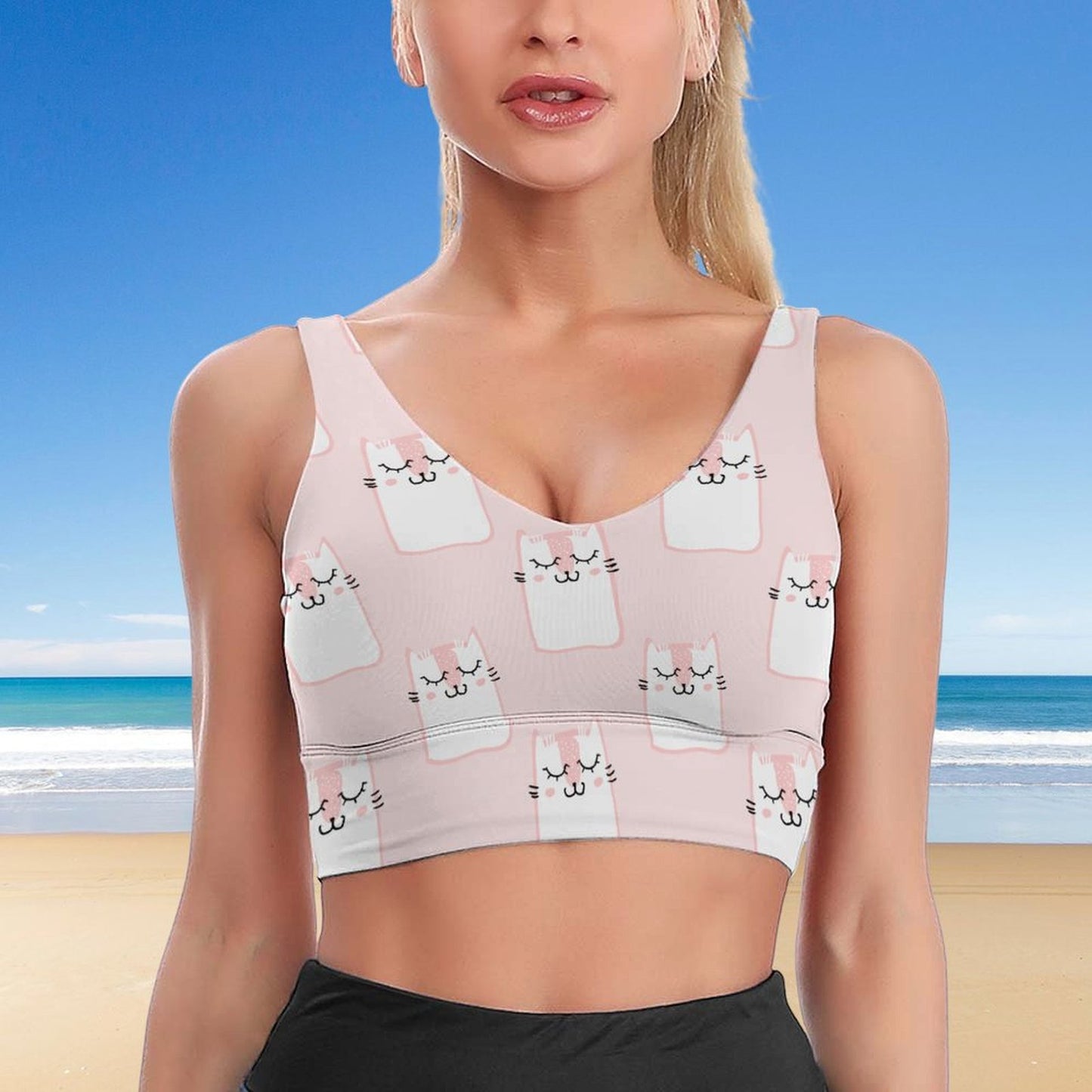 All-Over Print Women's Sports Bra