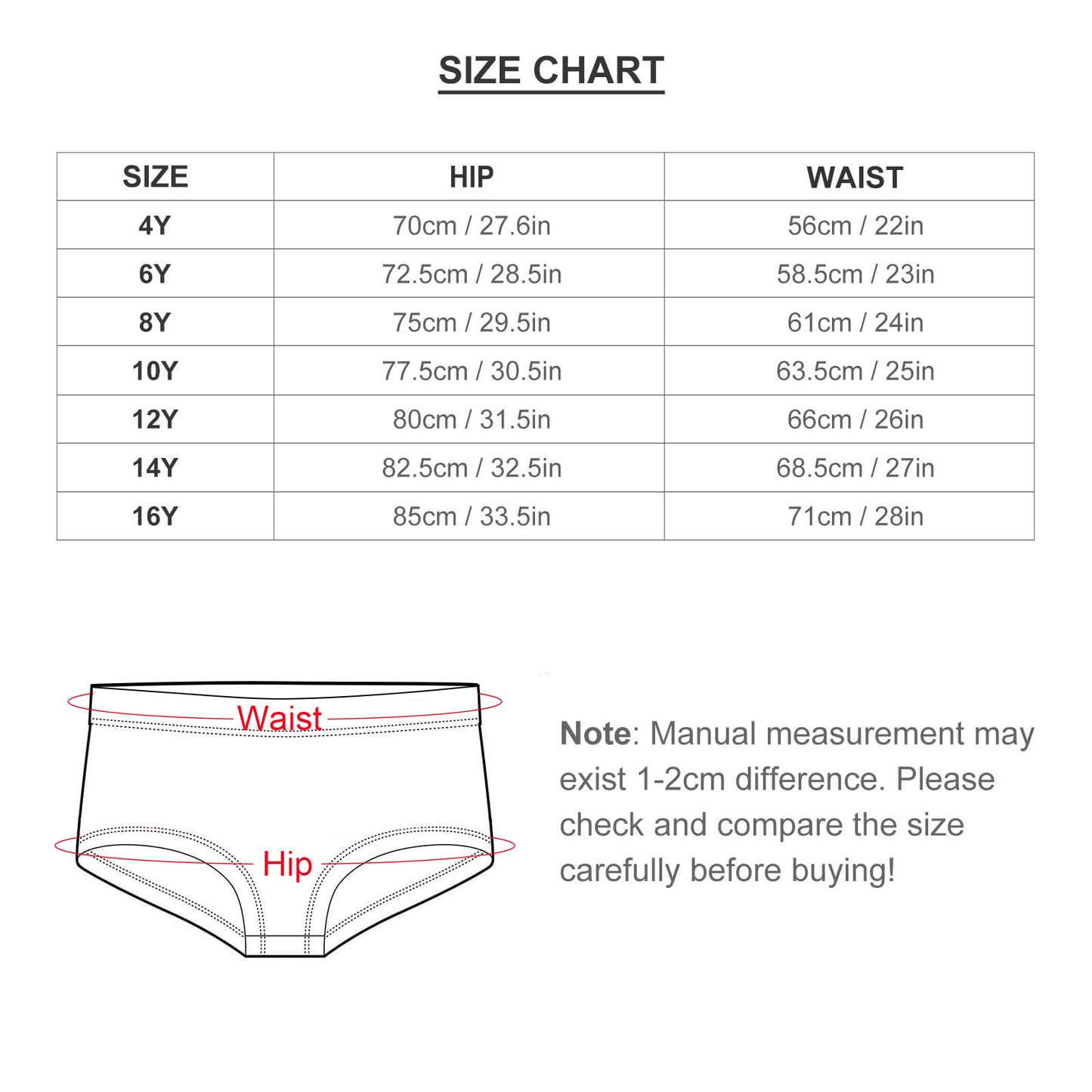 All-Over Print Girls' Underwear