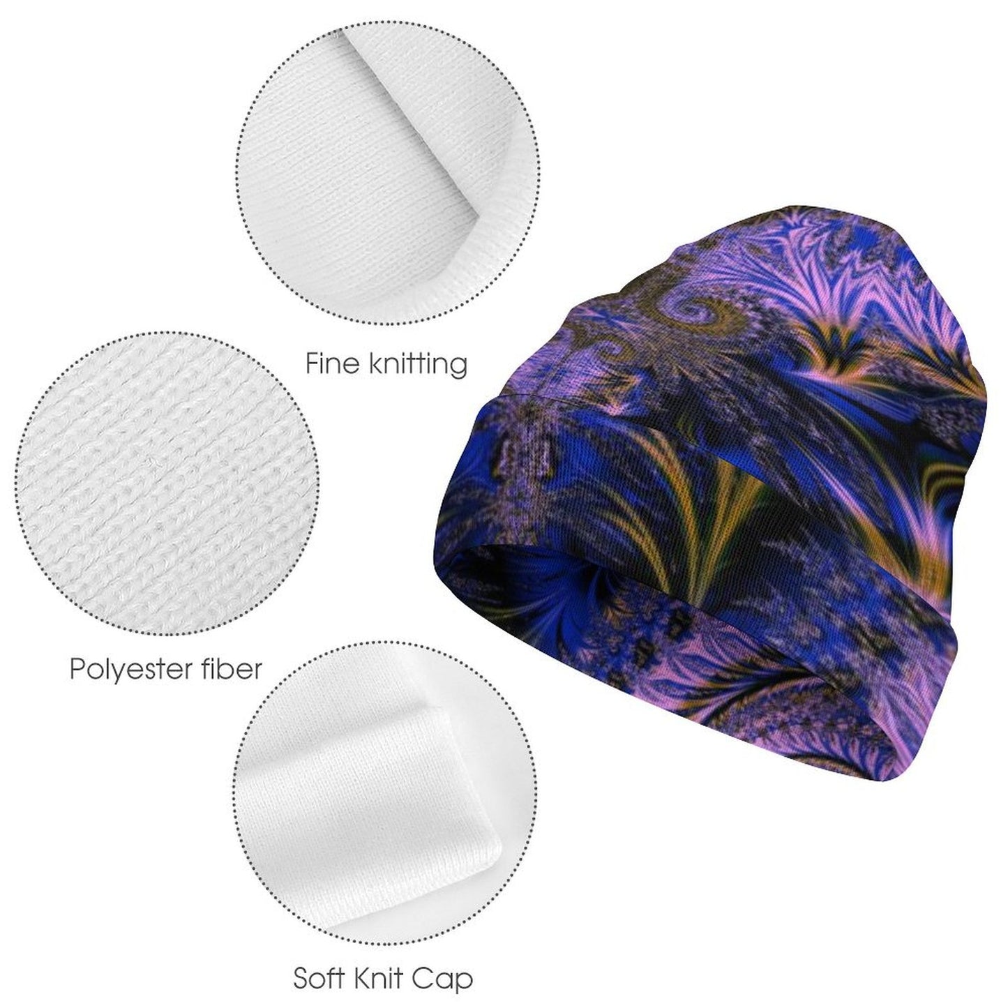 All-Over Print Knitted Hat