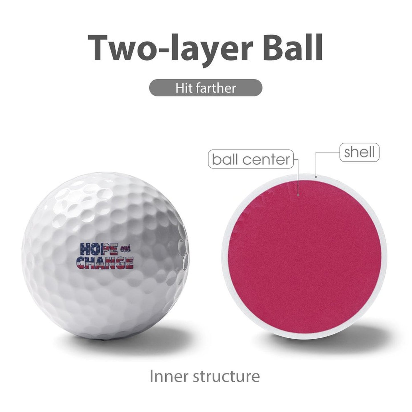 Golf Balls (single side printing)