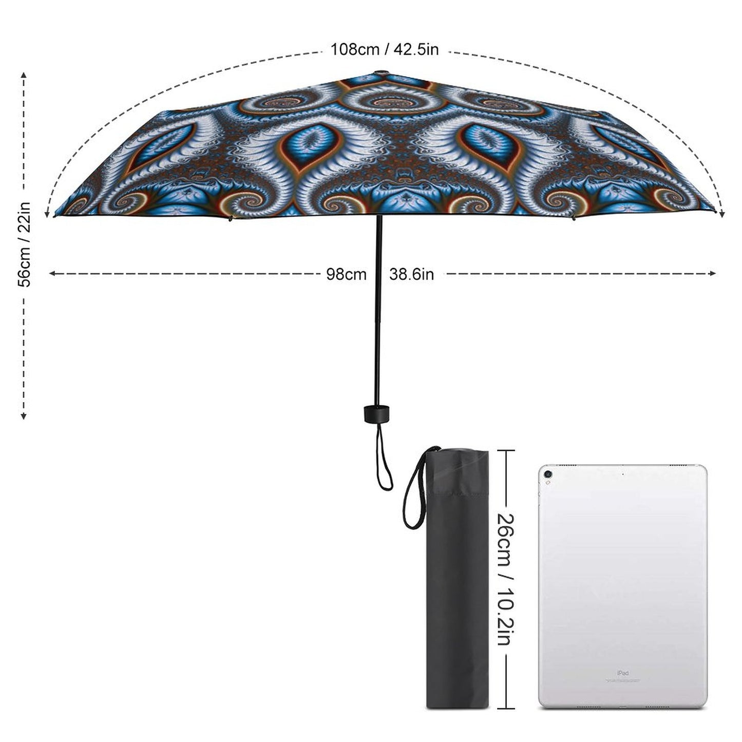 3 Fold Umbrella(Printed on the outside)