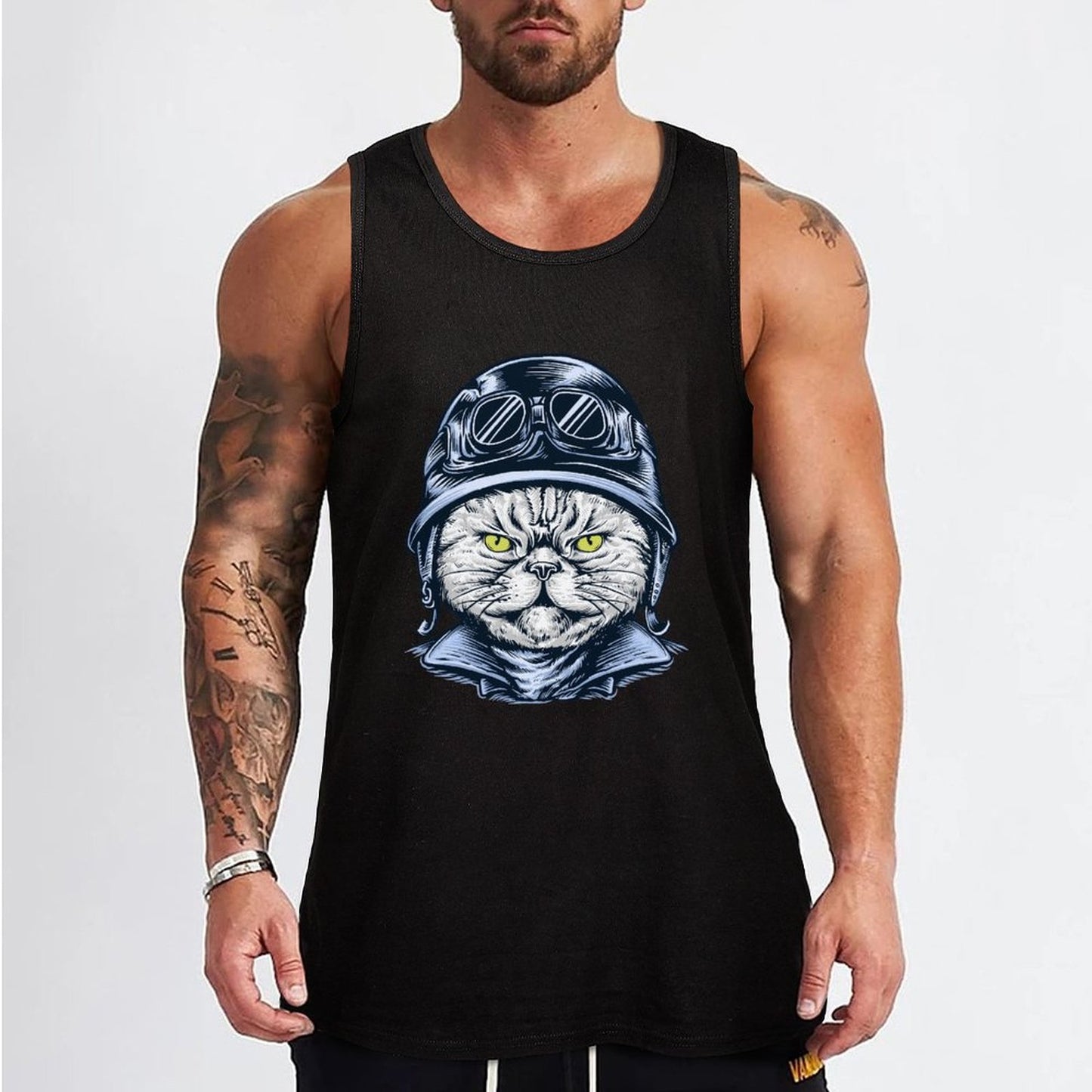 100% Cotton Tank Top (printed on the front)