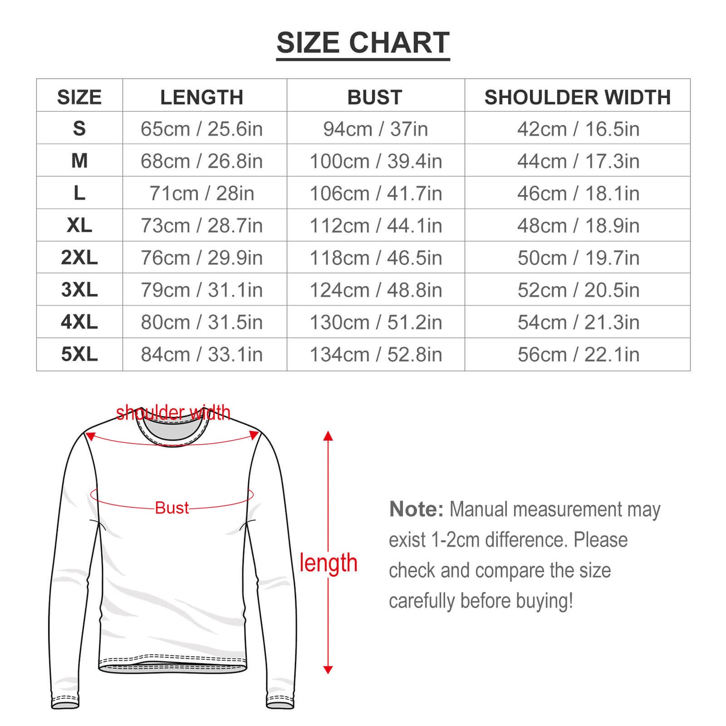 All-Over Print Men's Lightweight Long Sleeve T-Shirt