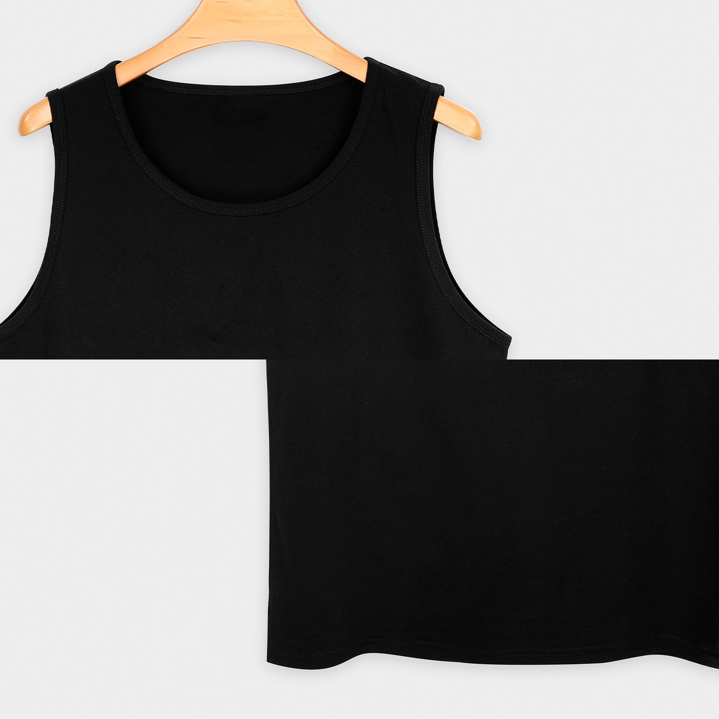 100% Cotton Tank Top (printed on the front)