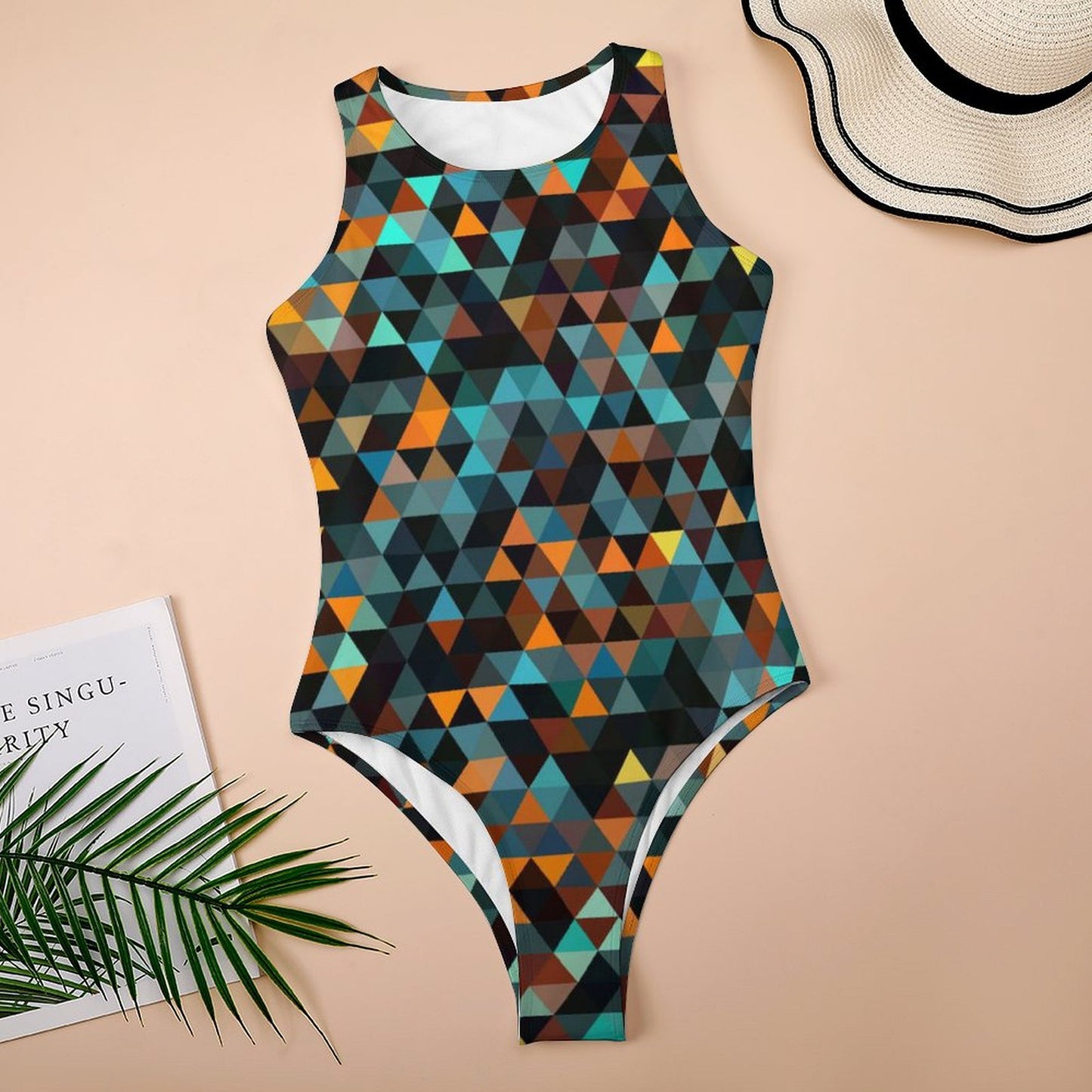 All-Over Print Women's Vest Bodysuit