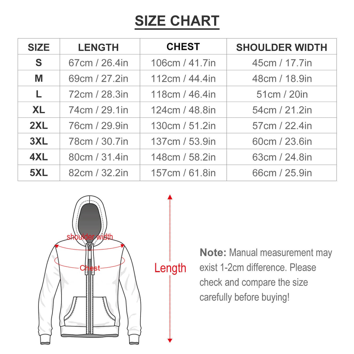 Zipper Thermal Thickened Padded Hoodie