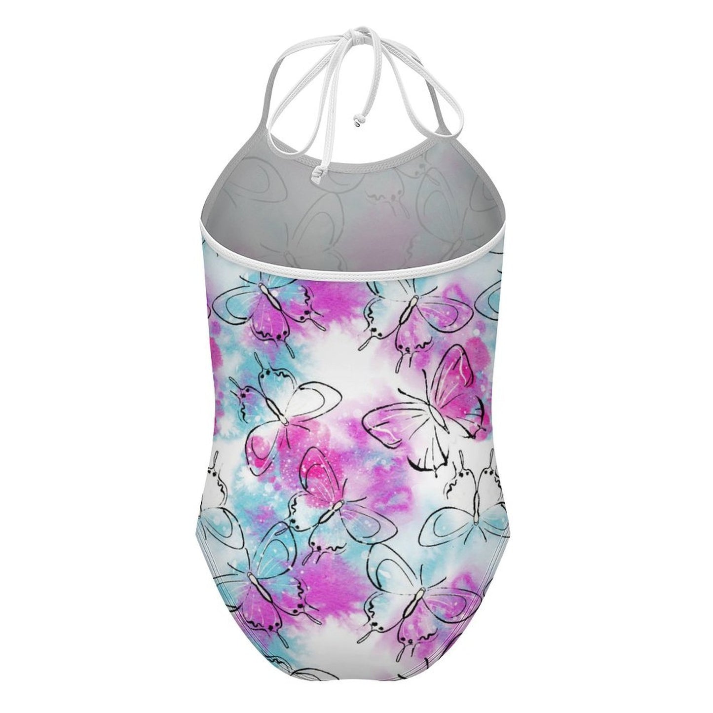 All-Over Print Children's Strap Swimsuit