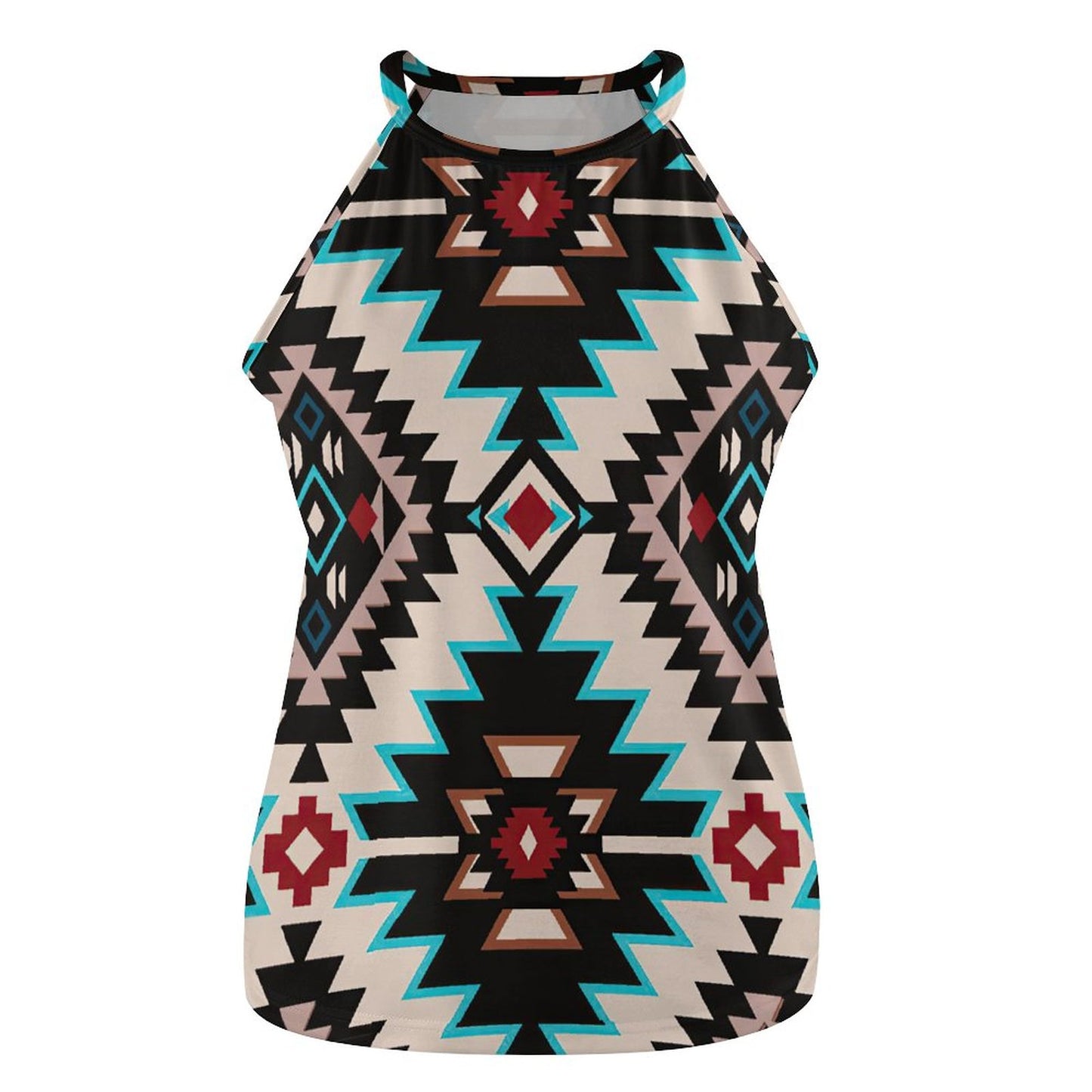 All-Over Print Women's Round Neck Vest