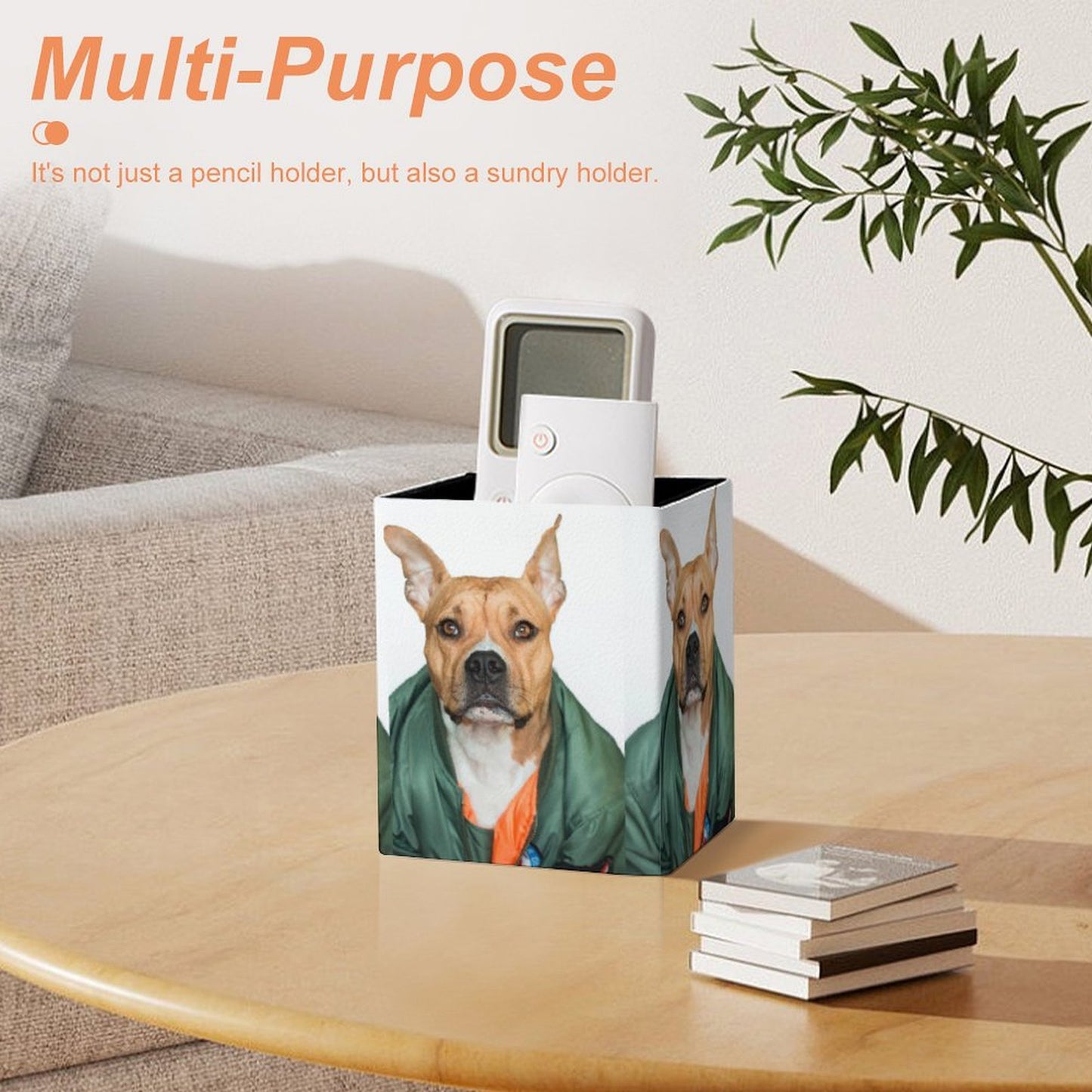 All-Over Print Square Pen Holder