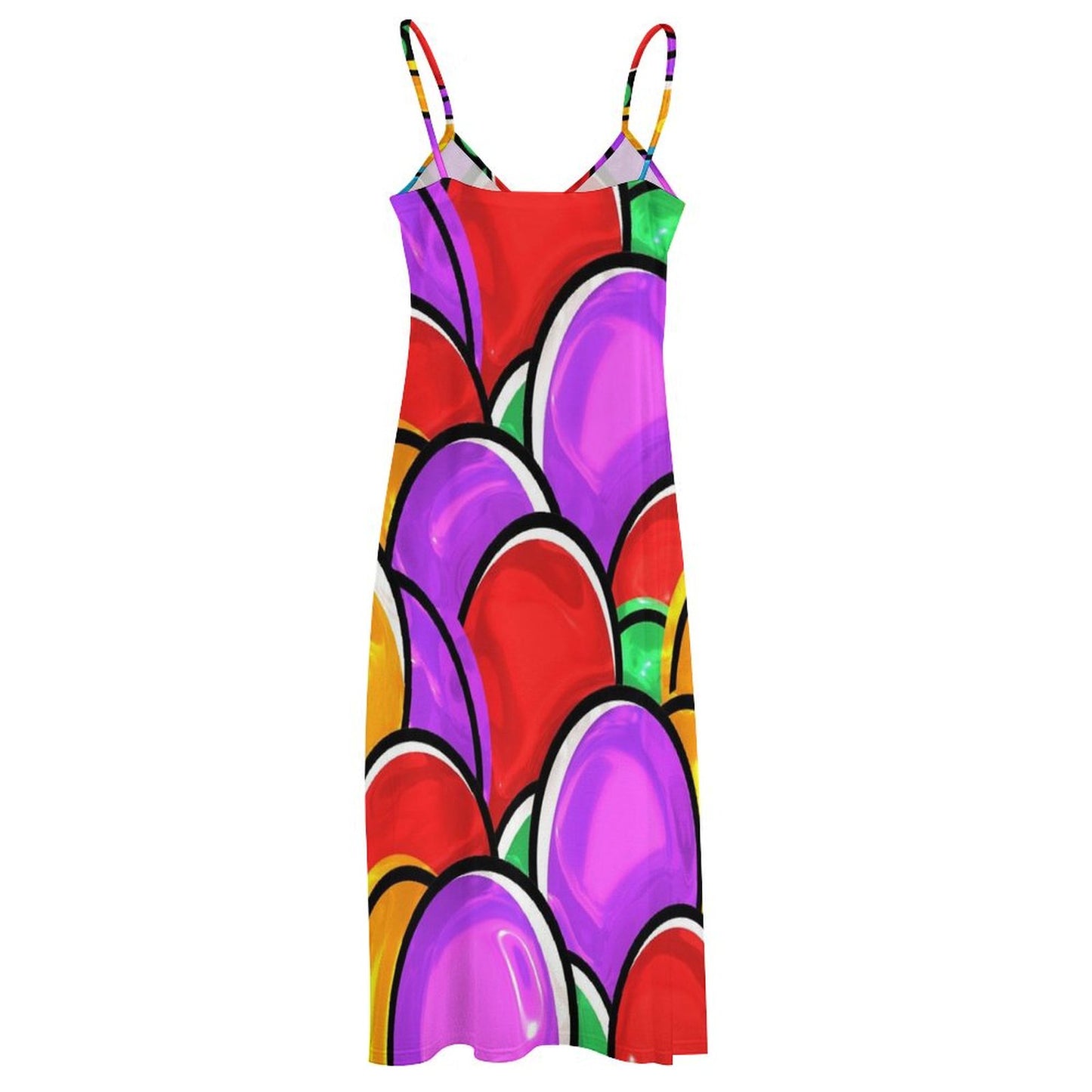 All-Over Print Women's Halter Long Dress
