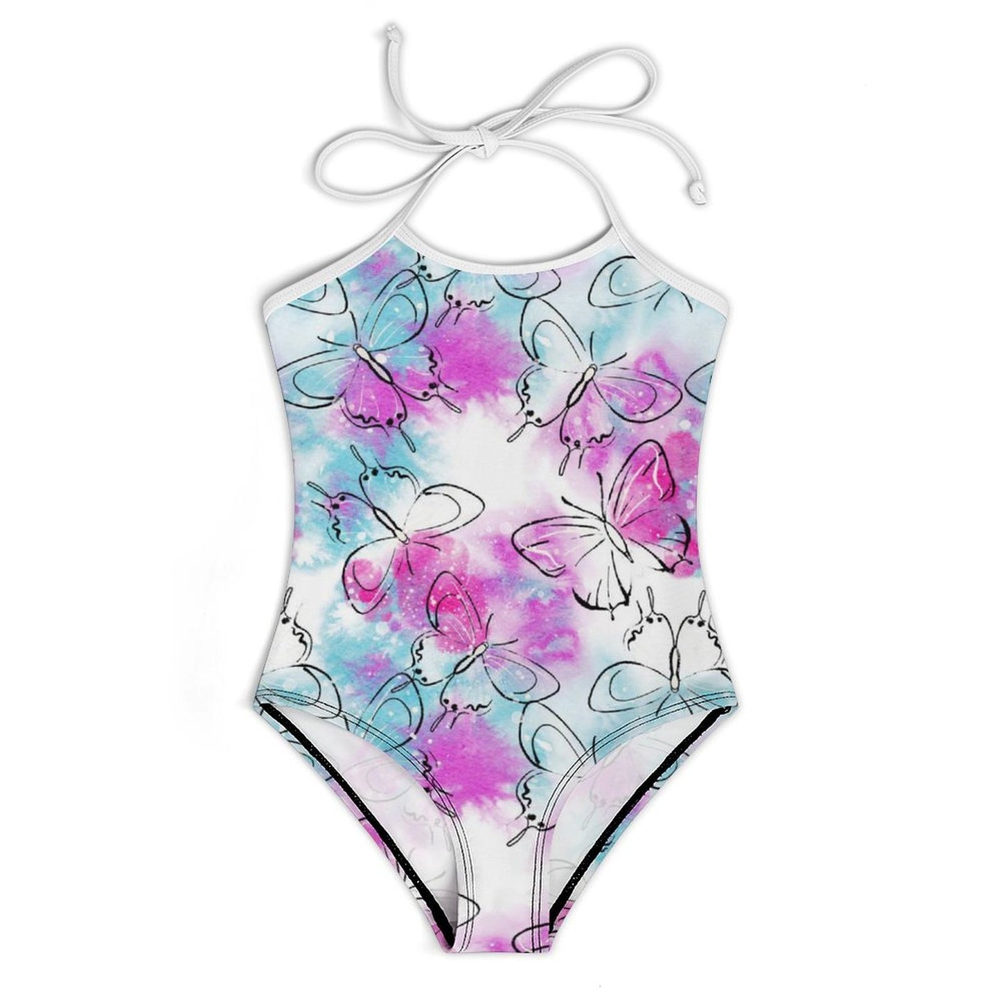 All-Over Print Children's Strap Swimsuit