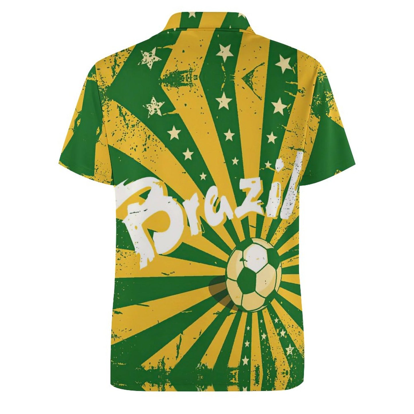 All-Over Print Men's Polo Straight Shirt