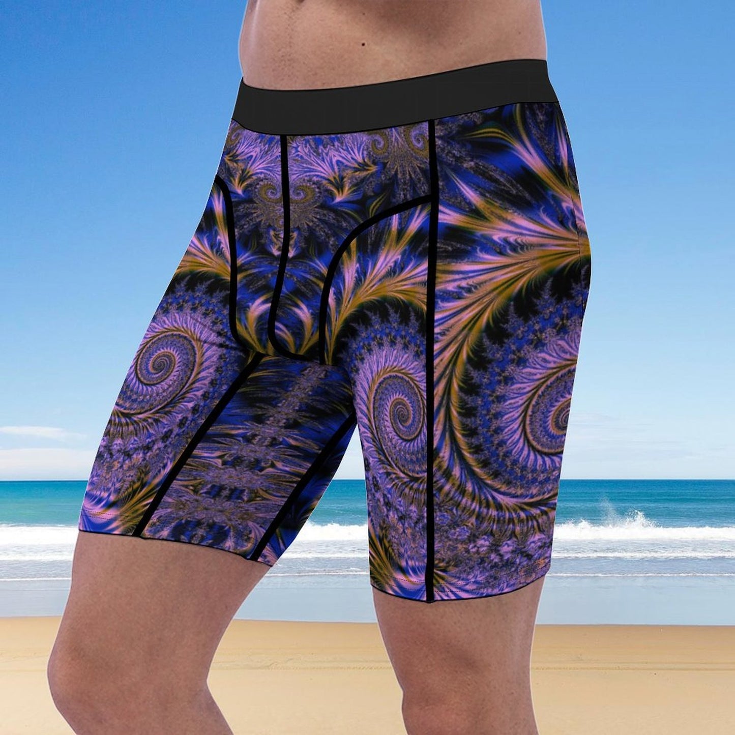 All-Over Print Men's Compression Shorts