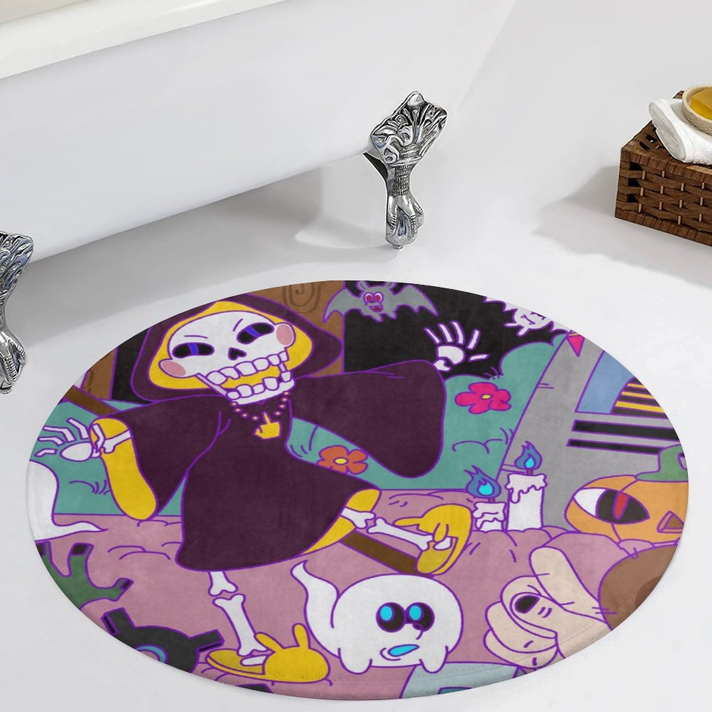 Coral Velvet Floor Mat