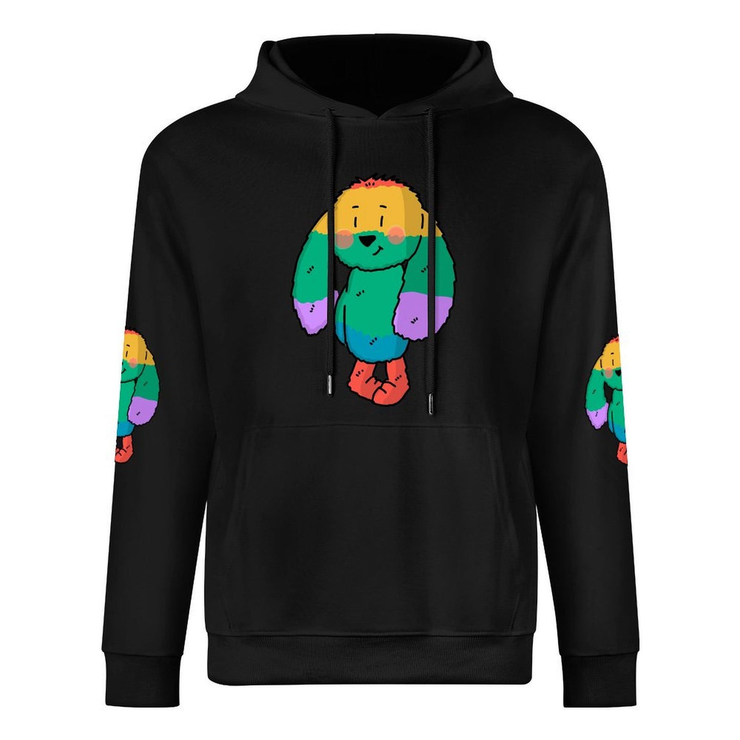 100% Cotton Multicolor Hoodie (front and back + 2 sleeve printed)