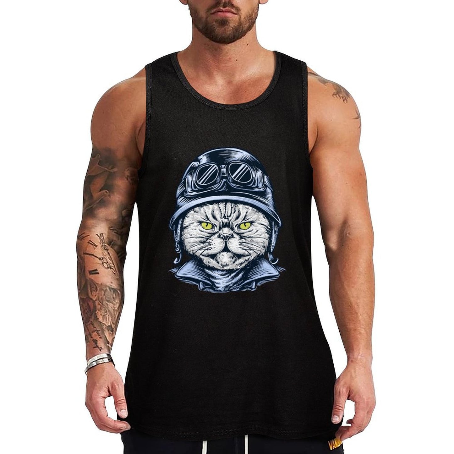 100% Cotton Tank Top (printed on the front)