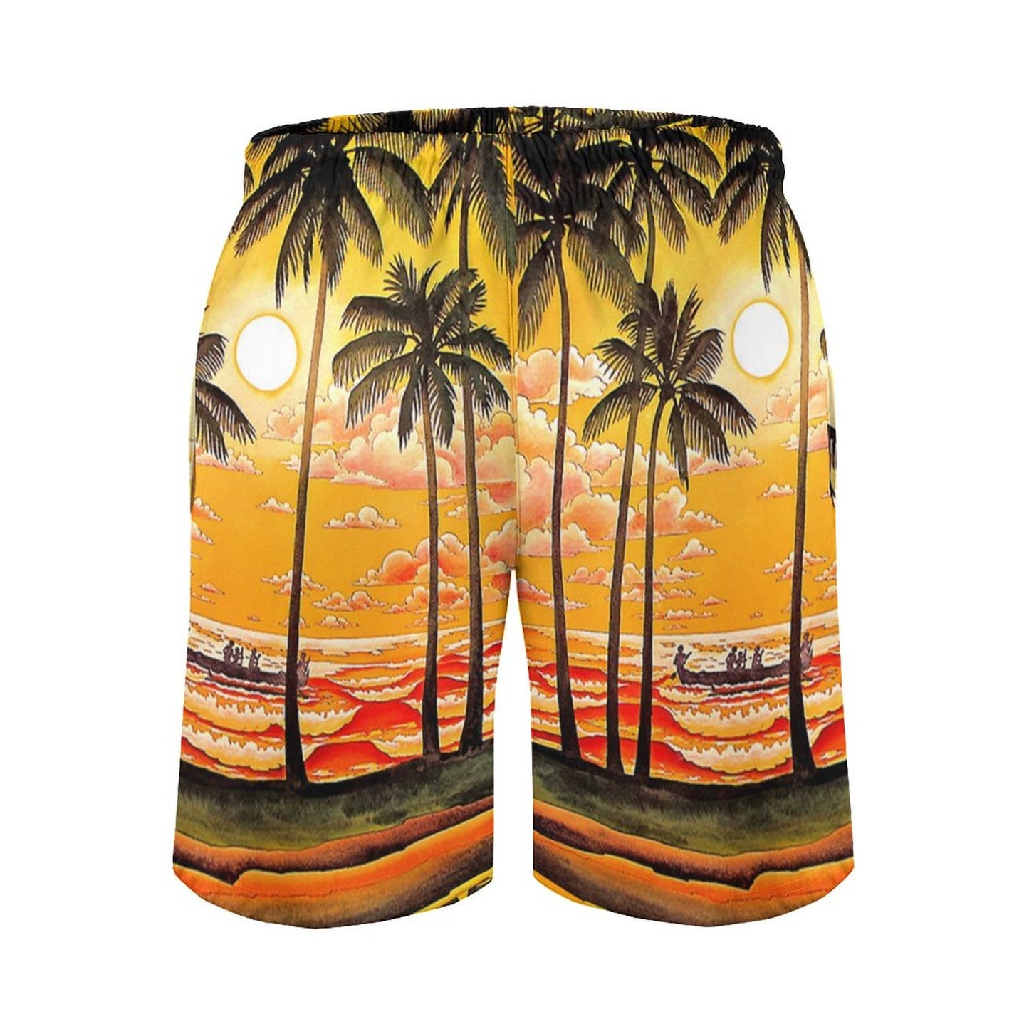 All-Over Print Men's Beach Pants (with pockets and mesh)