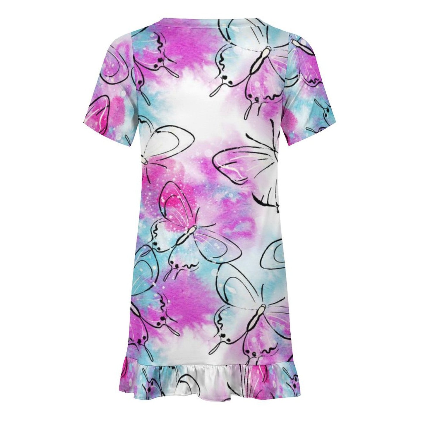 All-Over Print Children's Short Sleeved Dress