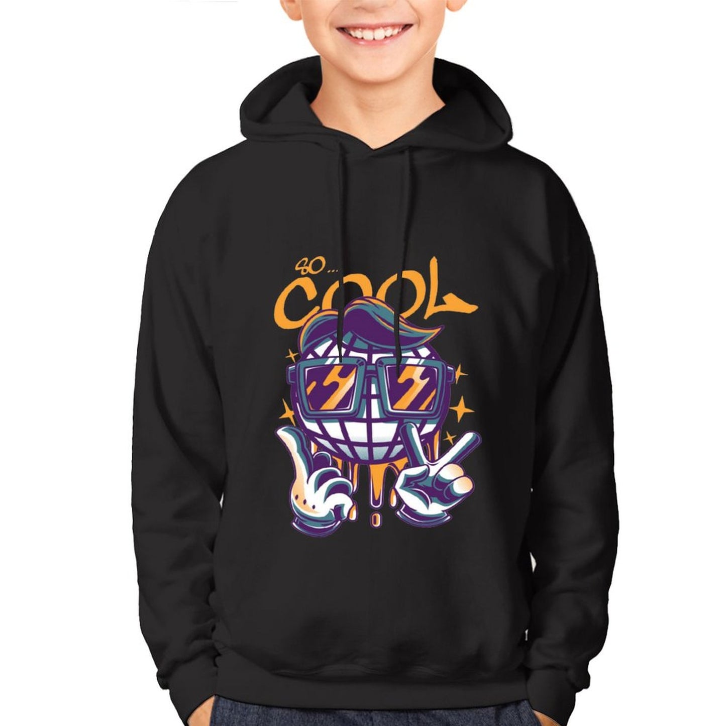 100% Cotton Teen Hoodie (no pockets/front print)