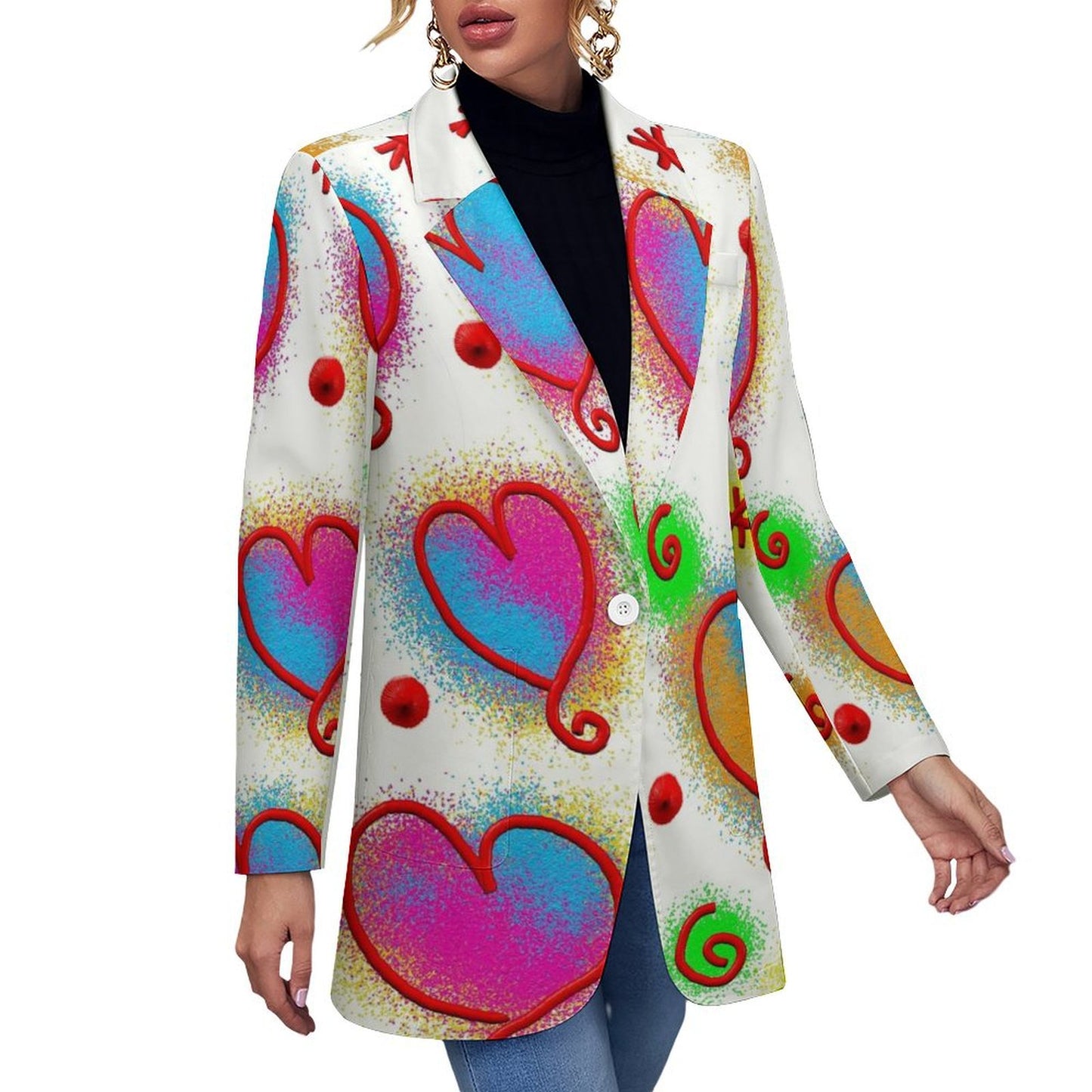 All-Over Print Women's Casual Suit