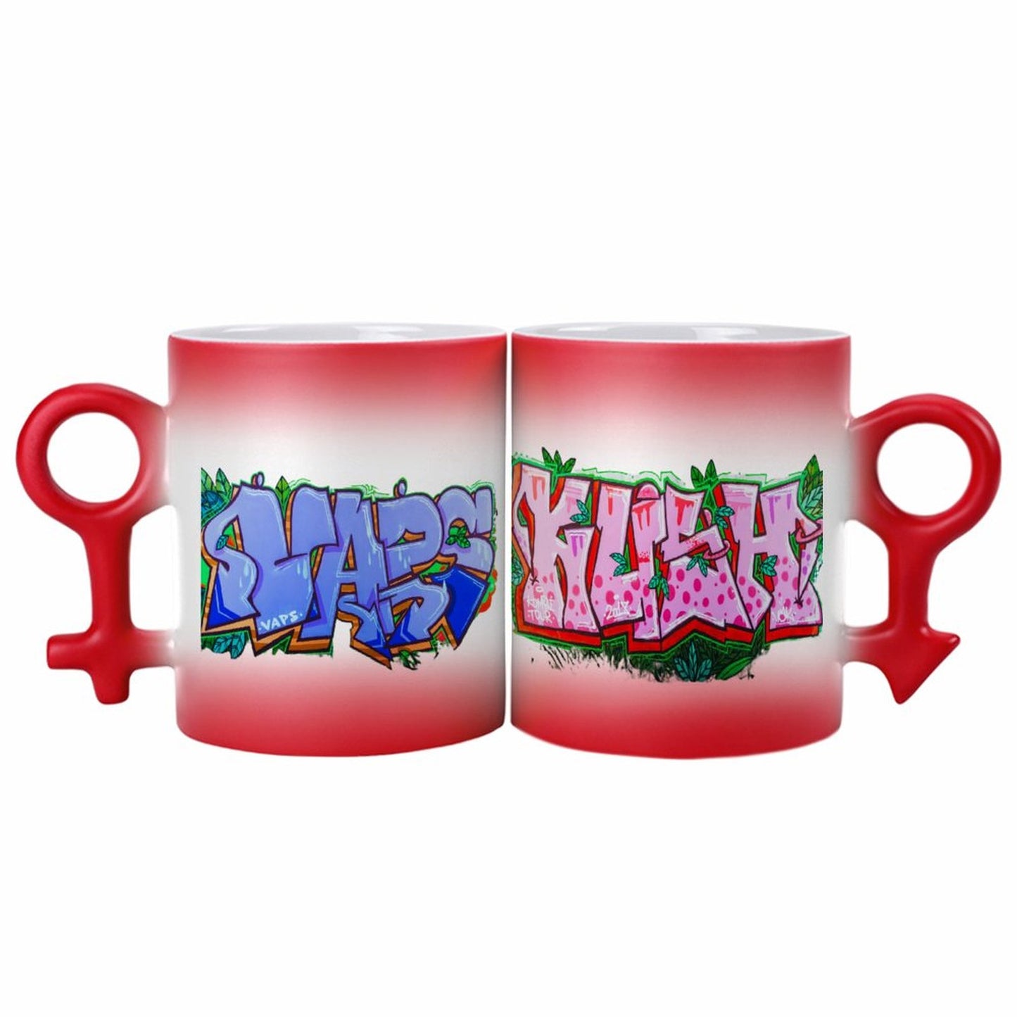 11oz Couples Symbol Discoloration Cup
