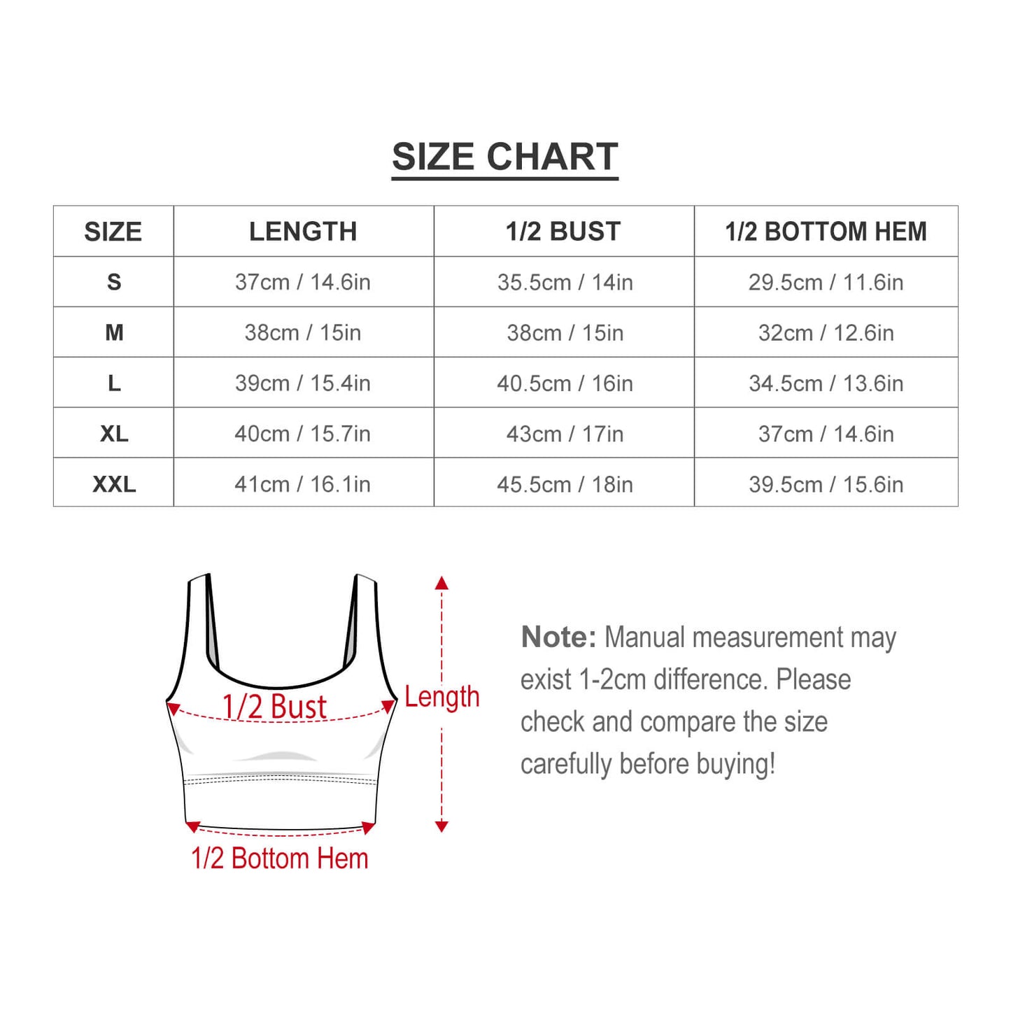 All-Over Print Women's Short Tank Top