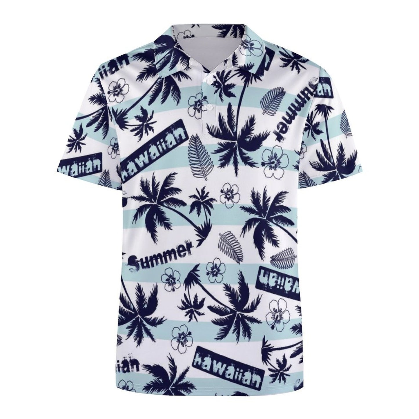 All-Over Print Women's POLO Straight Top
