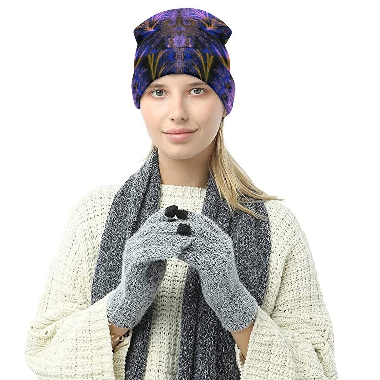 All-Over Print Knitted Hat