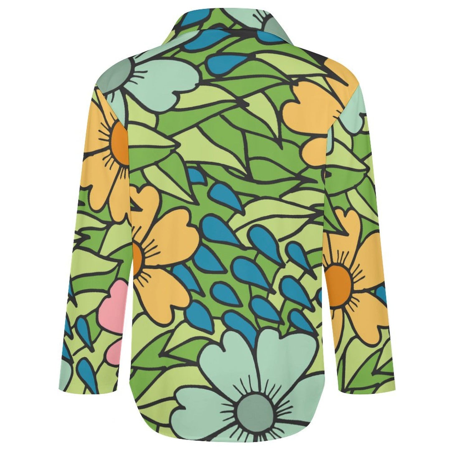 All-Over Print Women's Irregular Hem Shirt