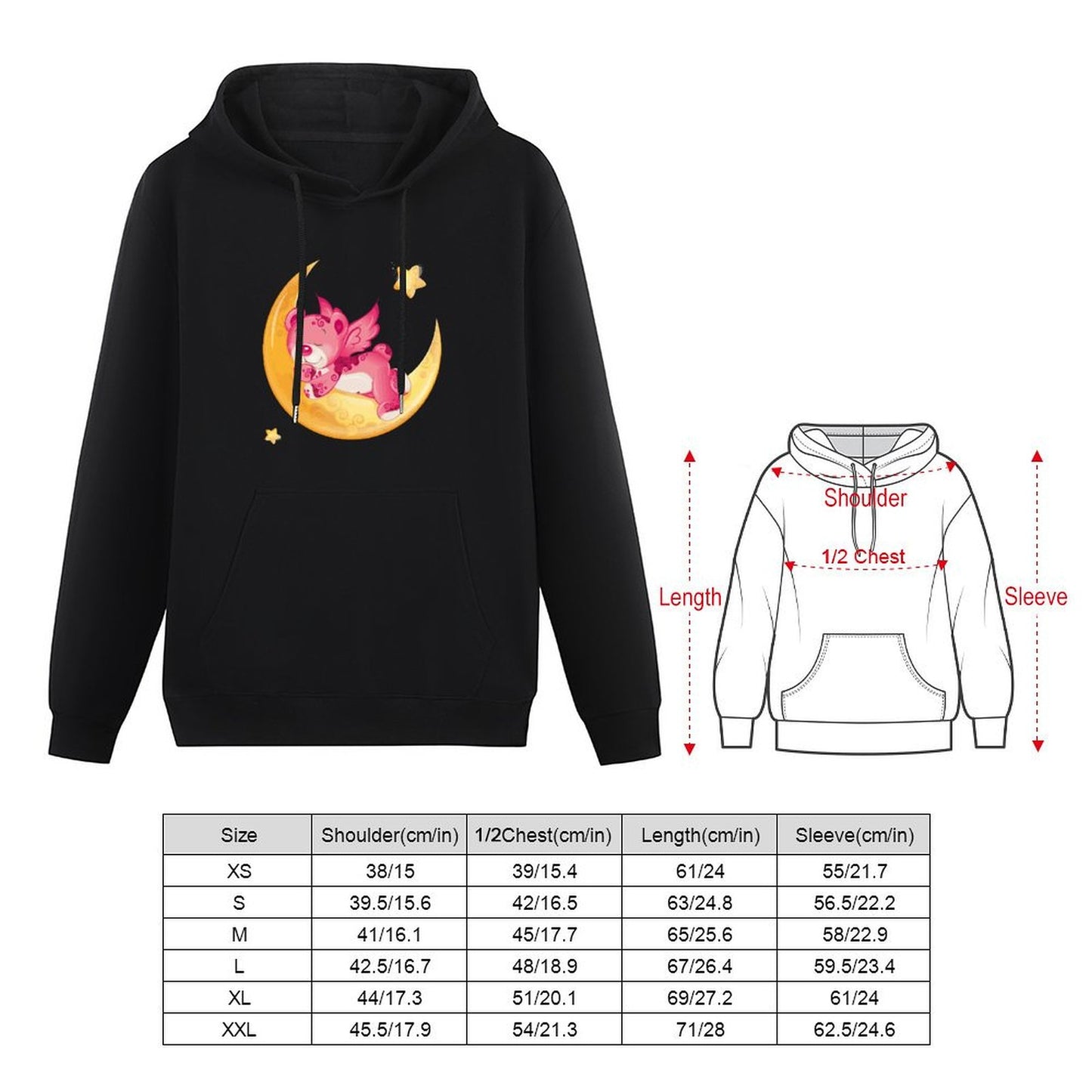 100% Cotton Teen Hoodie (with pocket/front print)
