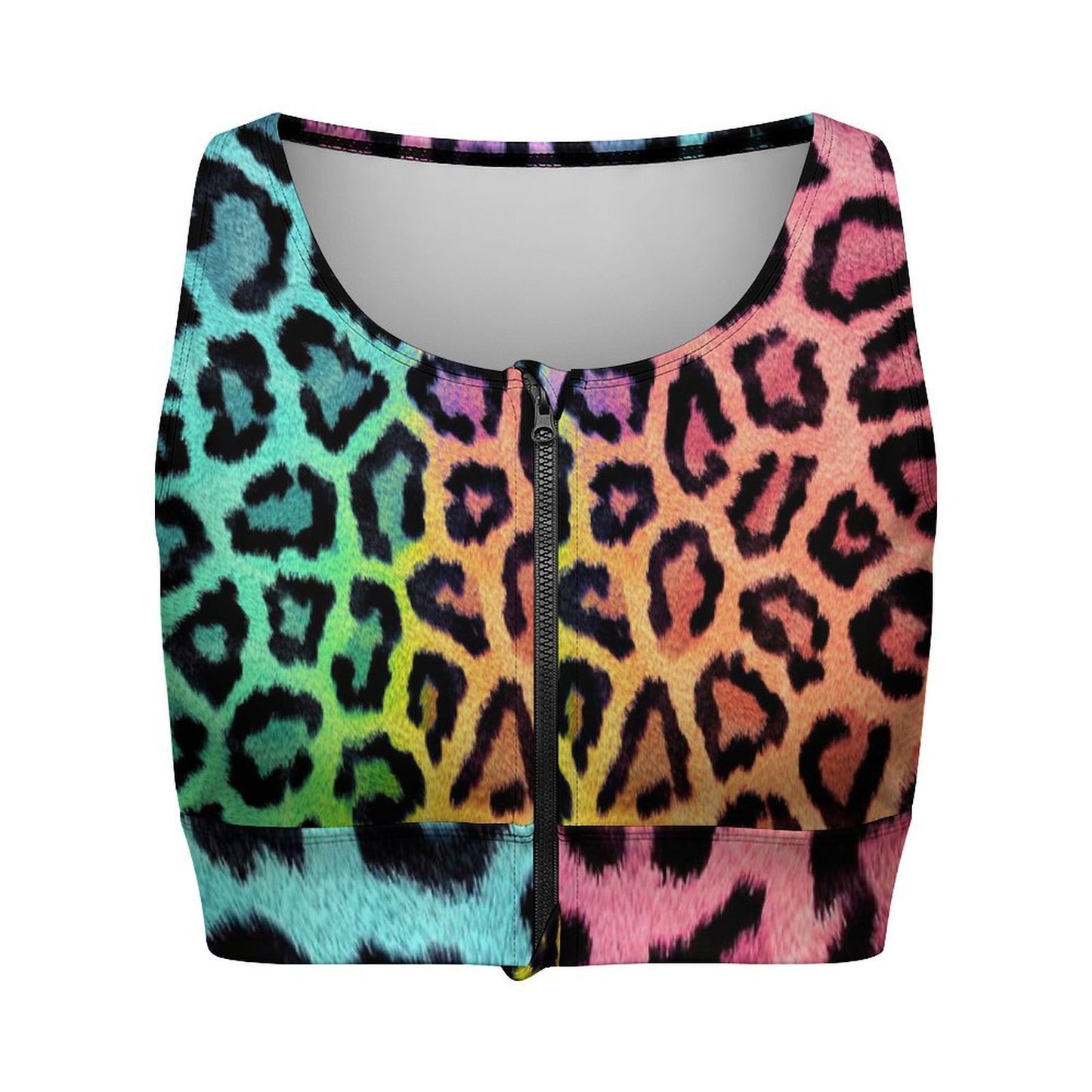 All-Over Print Women's Yoga Zipper Vest