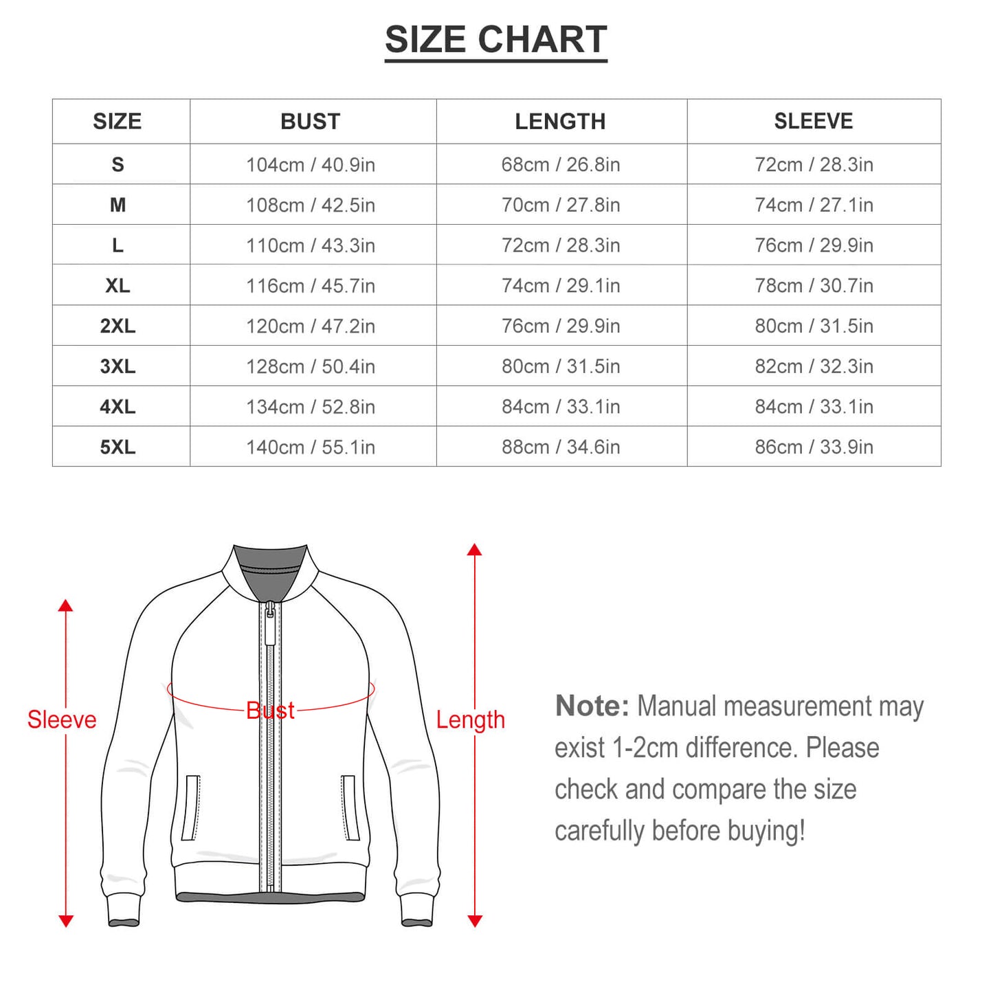 All-Over Print Crew Neck Zipper Shirt