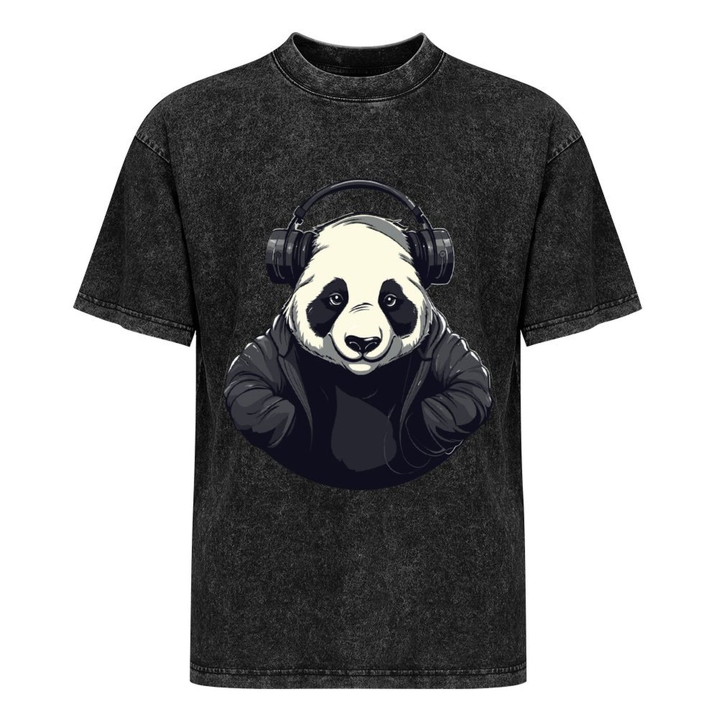 Iron on vintage wash drop shoulder t-shirt