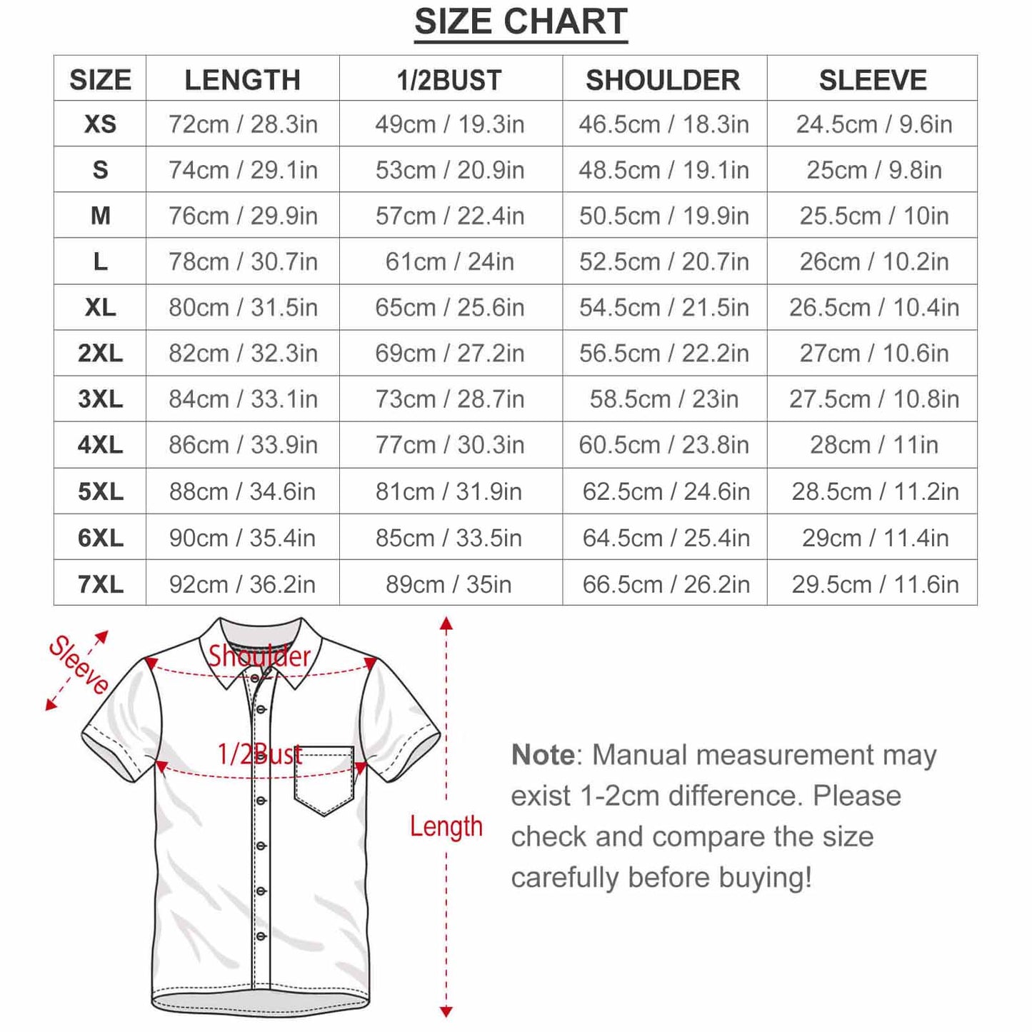 All-Over Print Collar Short Sleeve Shirt (with pocket)