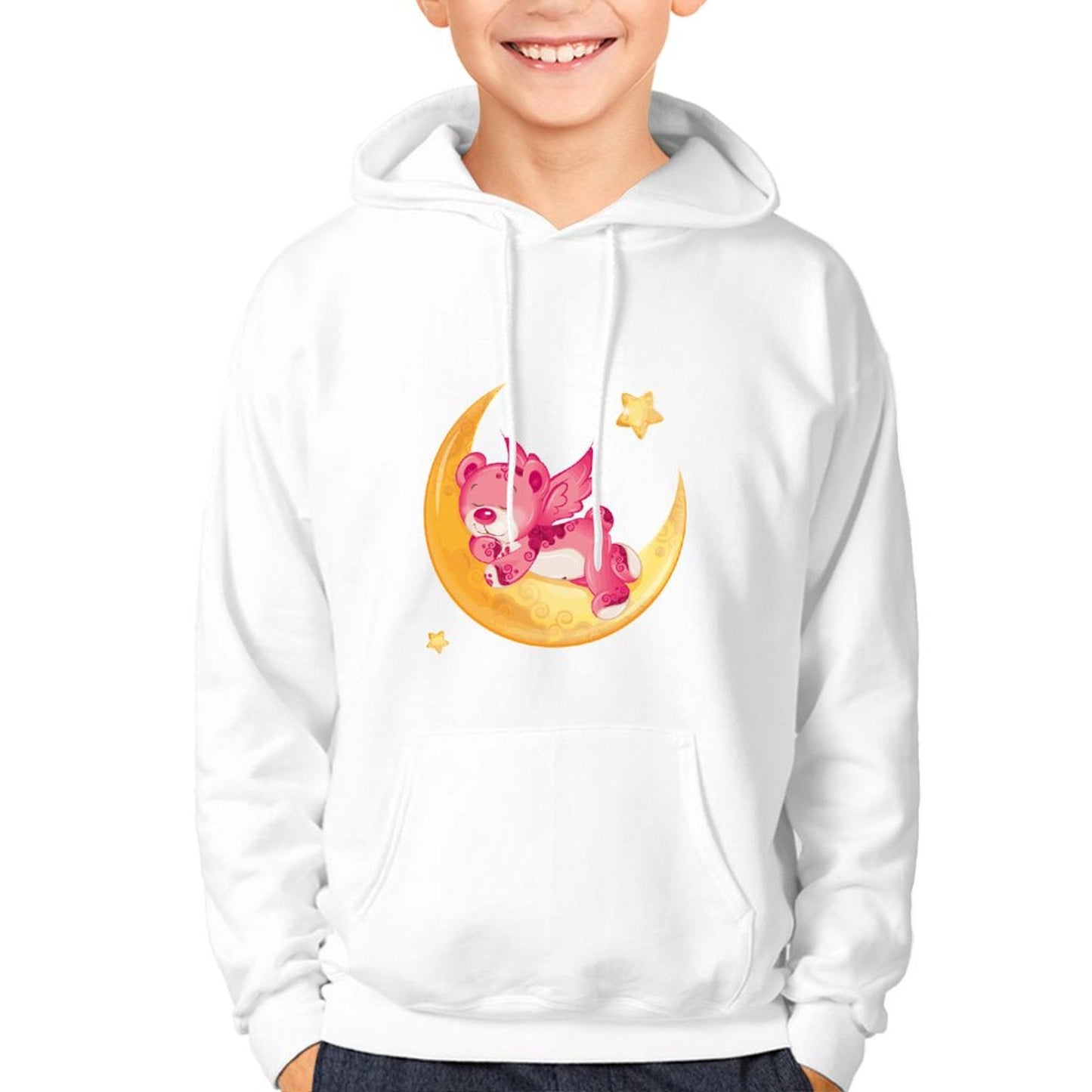 100% Cotton Teen Hoodie (with pocket/front print)