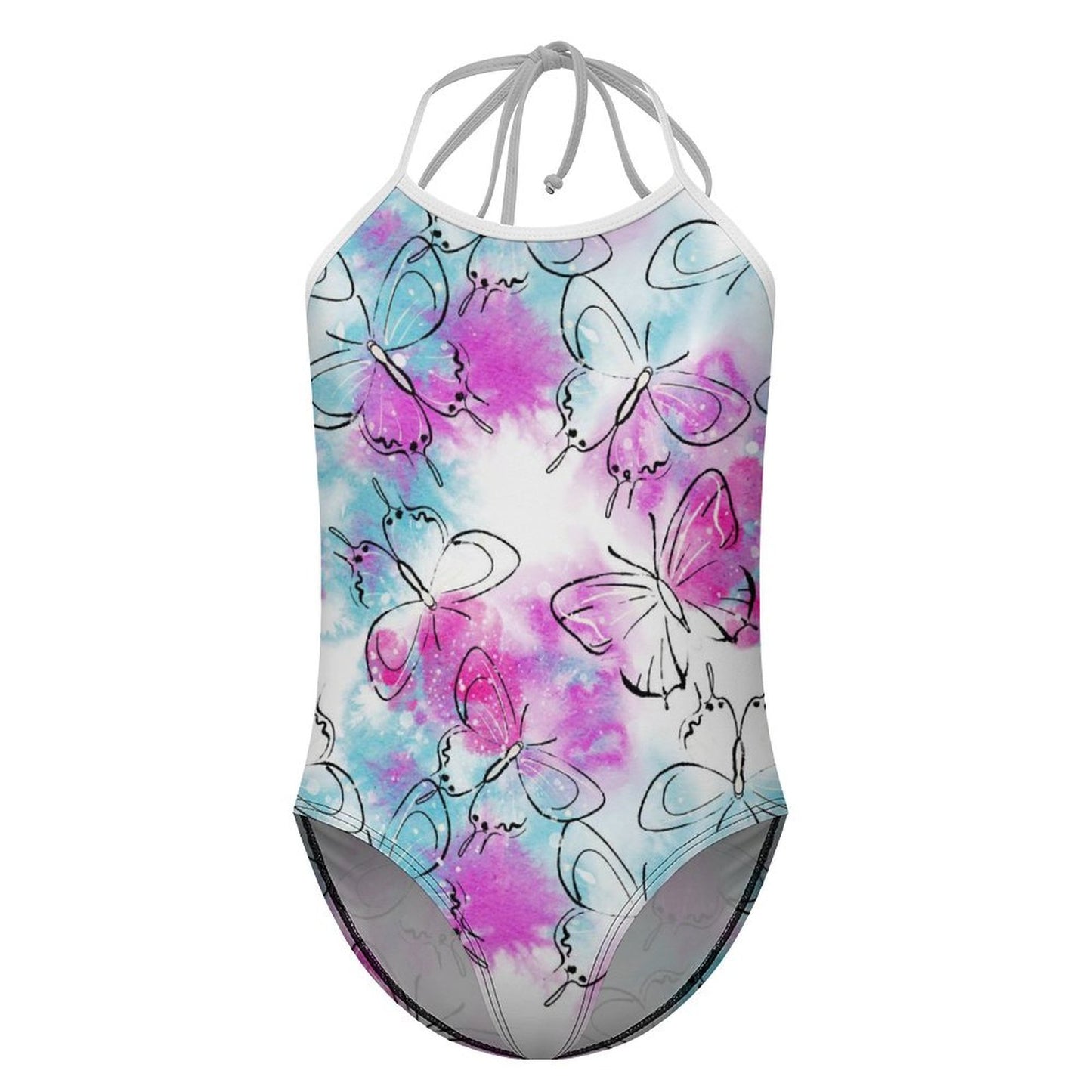 All-Over Print Children's Strap Swimsuit