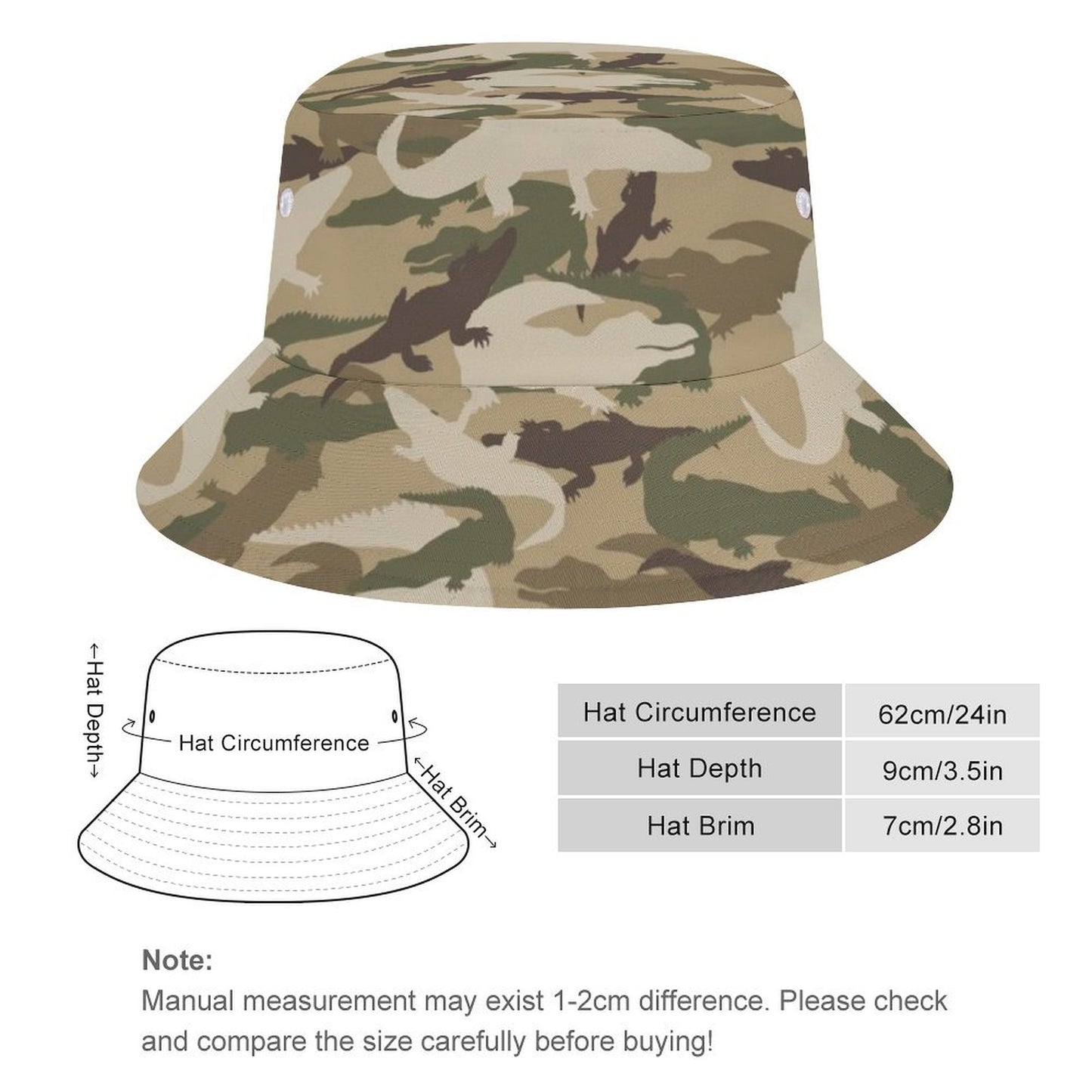 All-Over Print Fisherman's Hat (Plus Size)