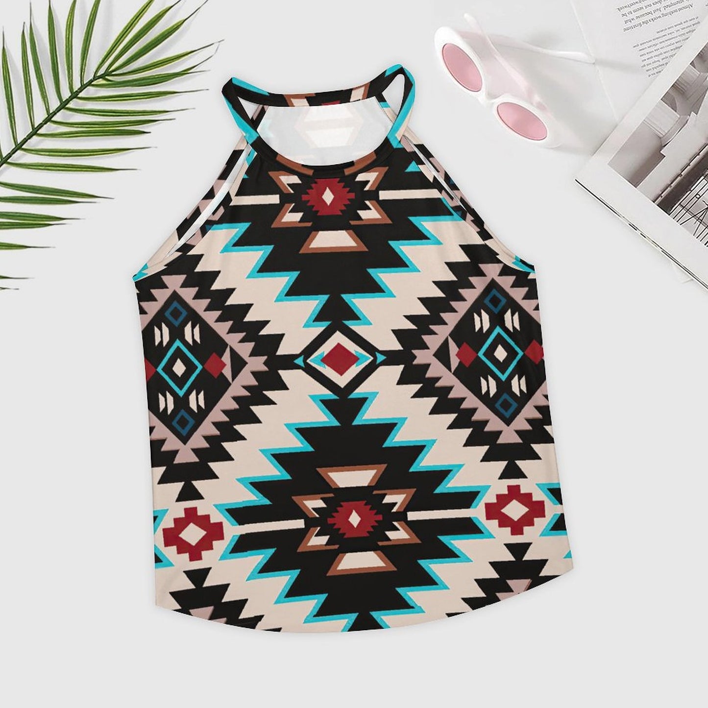 All-Over Print Women's Round Neck Vest