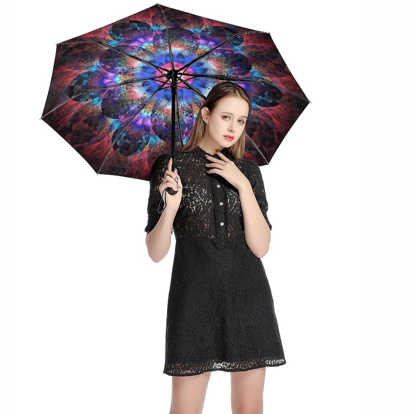3 Fold Auto Umbrella(The print is on the inside)