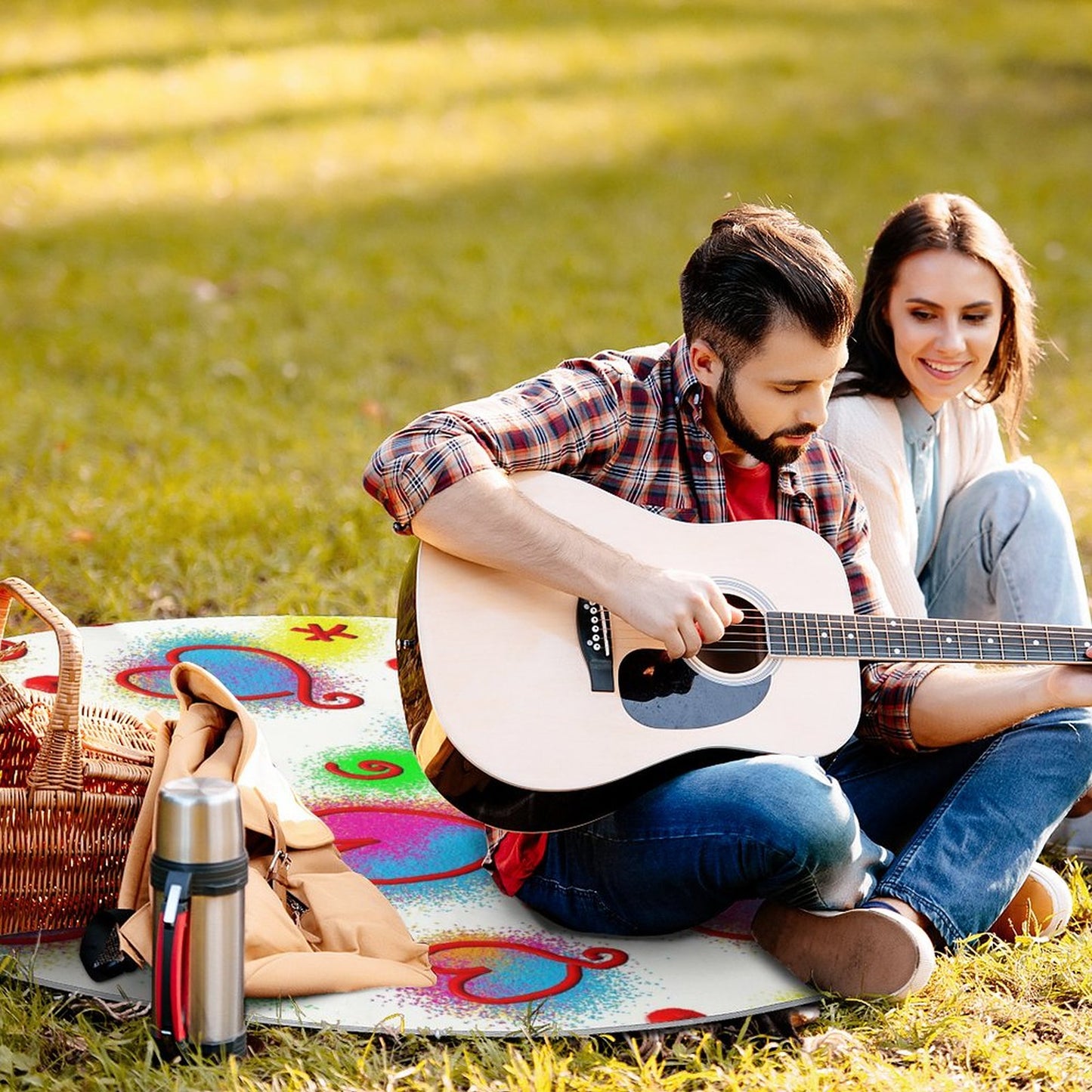 Round Outdoor Picnic Mat