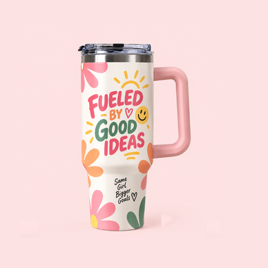 Drinkware โ Fueled By Good Ideas printed tumbler