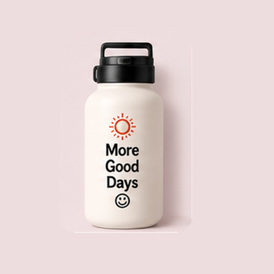 Drinkware โ More Good Days printed water bottle