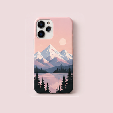 Phone cases โ mountain illustration printed phone case