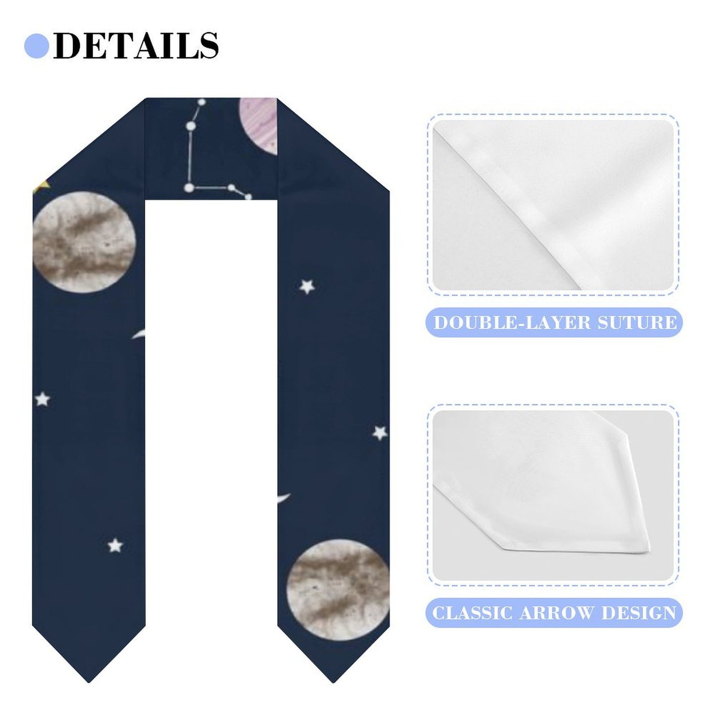 All-Over Print Graduation Shawl