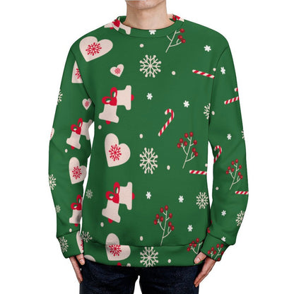 All-over Print Round Neck Sweater