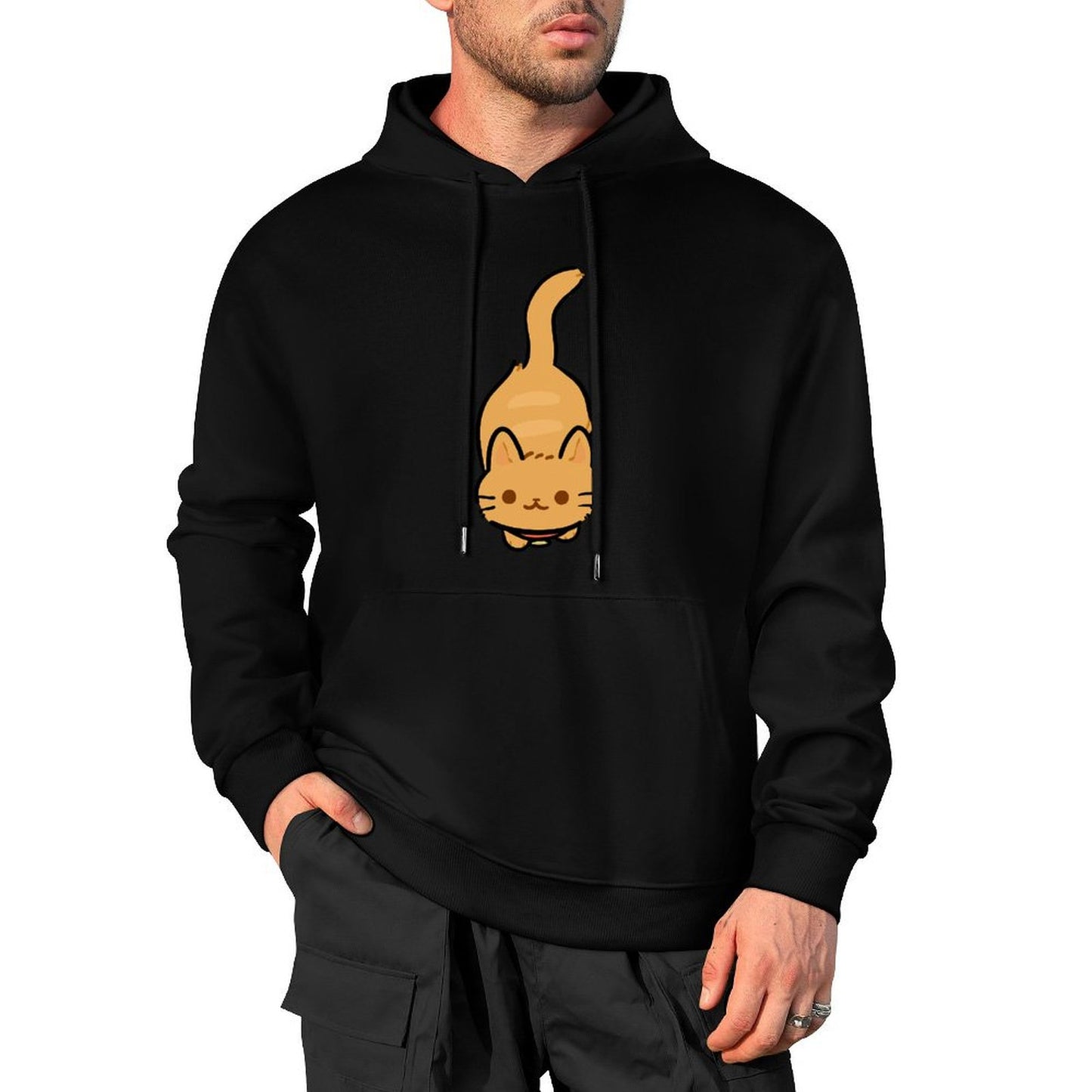 100% Cotton Multicolor Hooded Hoodie (printed front)