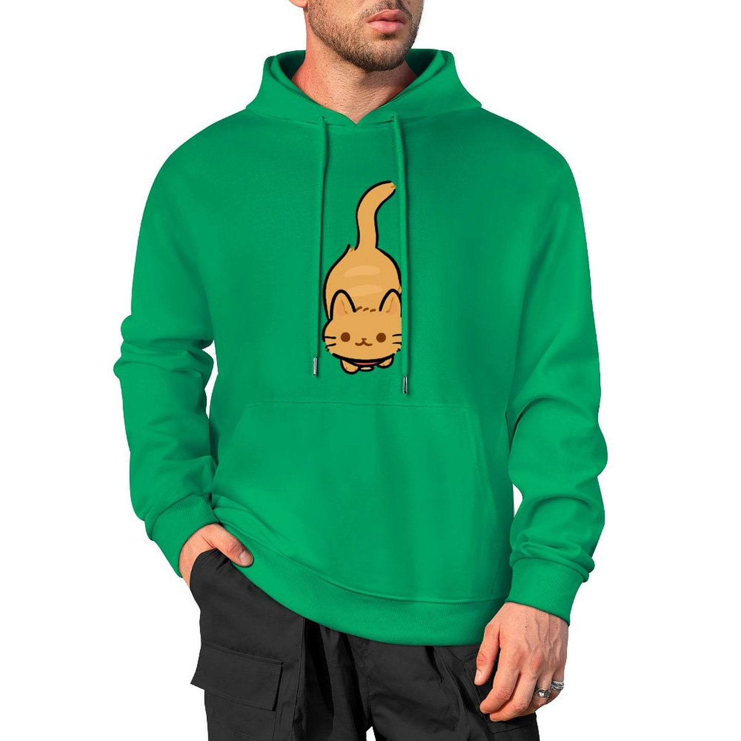 100% Cotton Multicolor Hooded Hoodie (printed front)