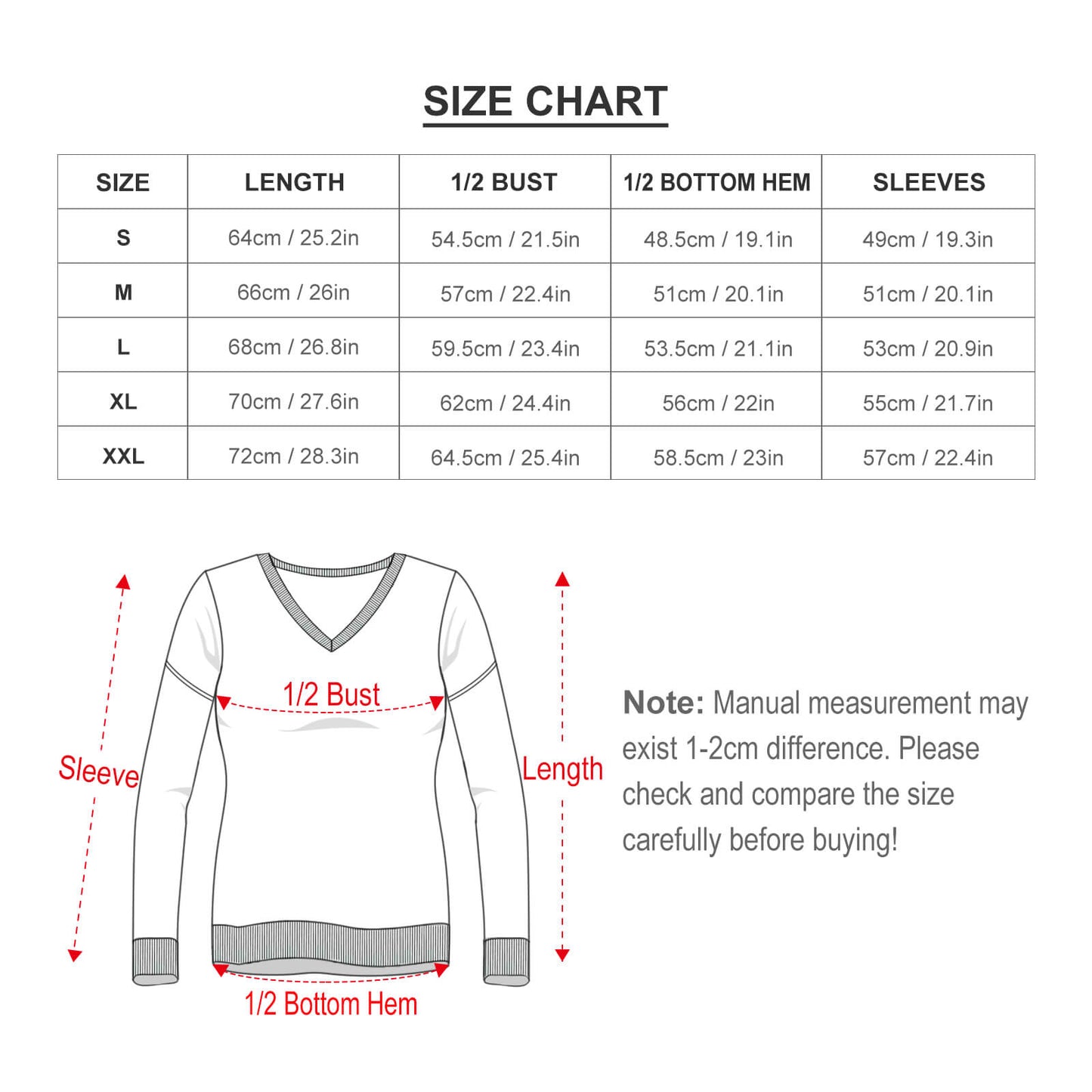 All-Over Print V-neck Sweater