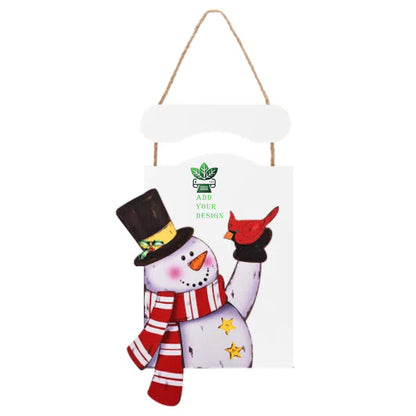 Christmas Snowman Wooden Wall Art